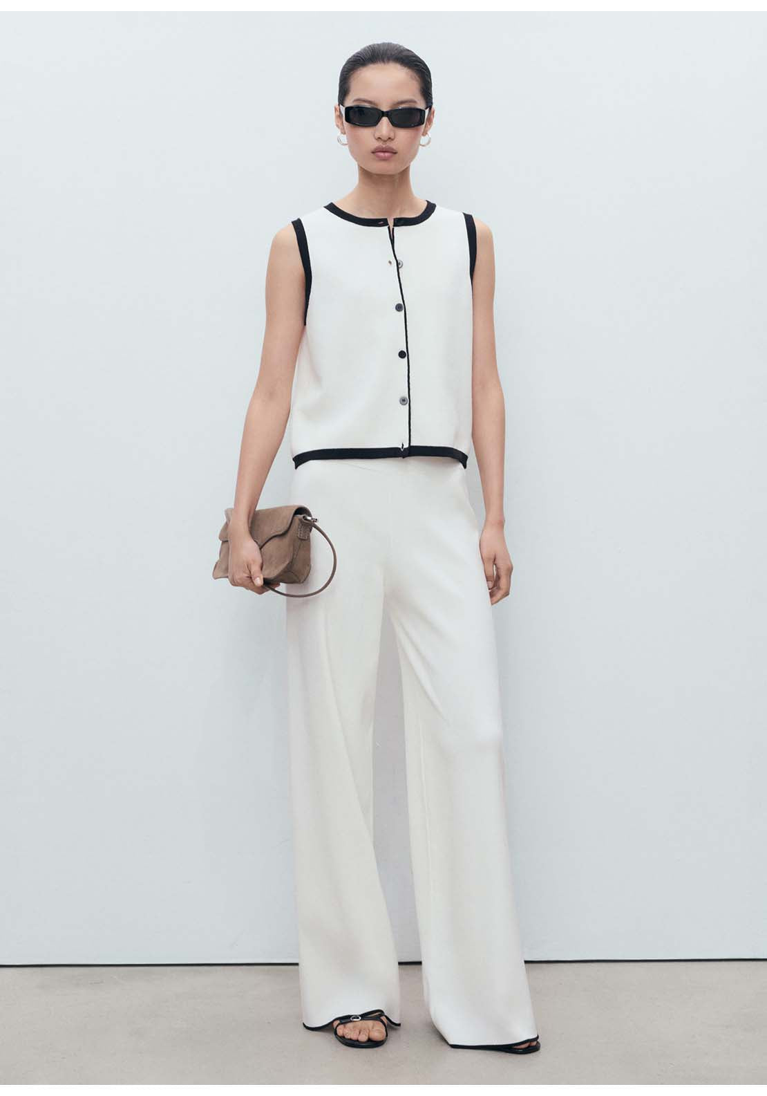 Mango Vest Pipon - Beige 6 Shaws Department Stores