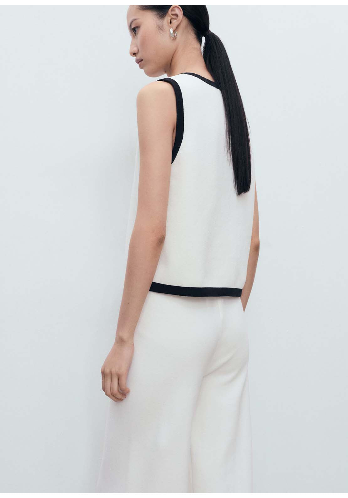Mango Vest Pipon - Beige 2 Shaws Department Stores