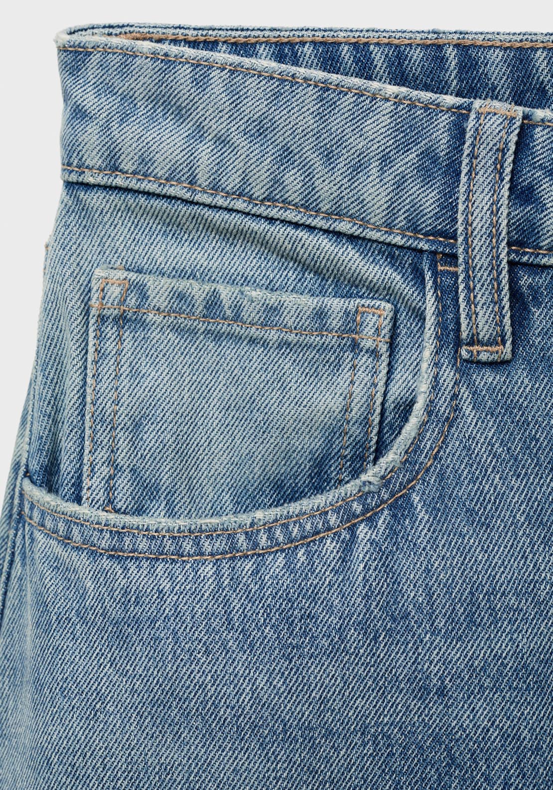 Mango High Rise Balloon Jeans - Blue 4 Shaws Department Stores