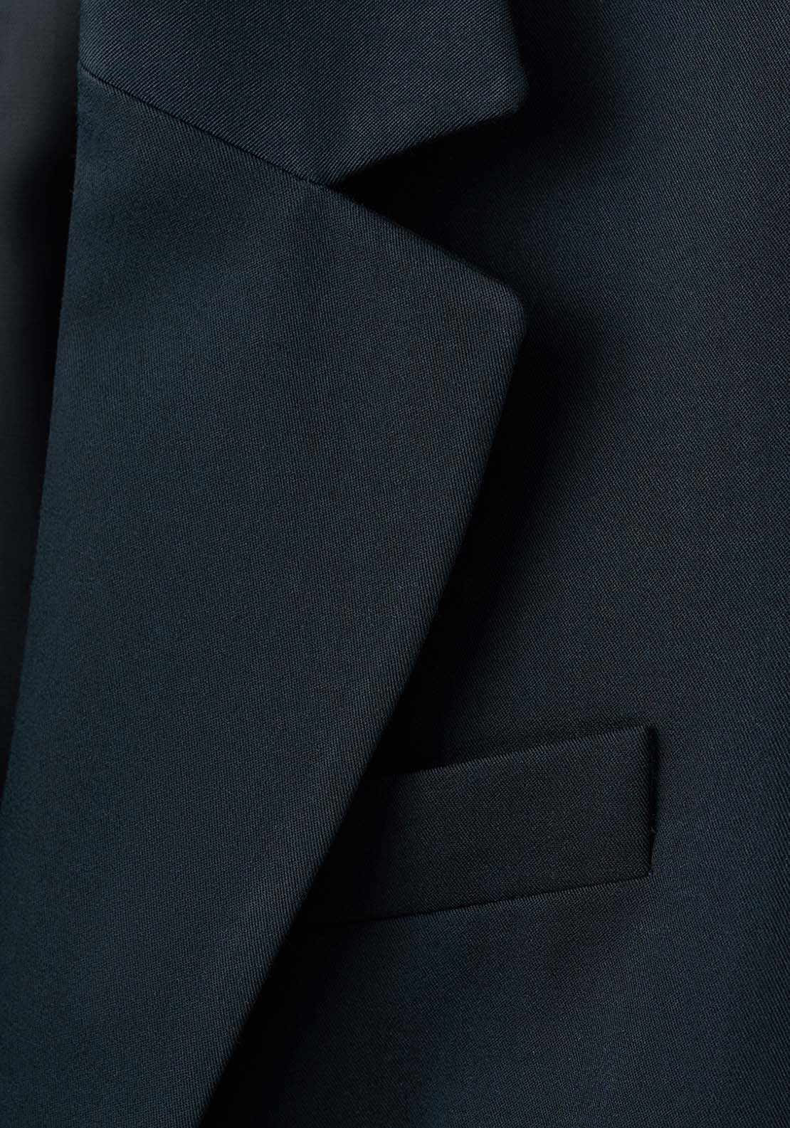 Fitted Suit Jacket - Black
