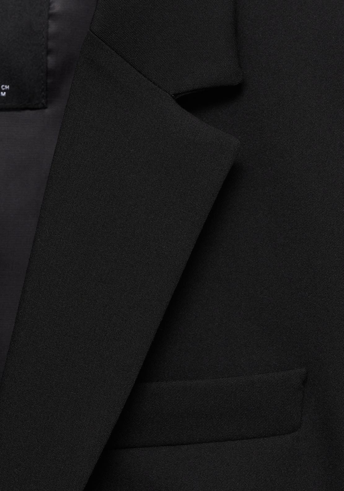 Mango Fitted Suit Jacket - Black 5 Shaws Department Stores