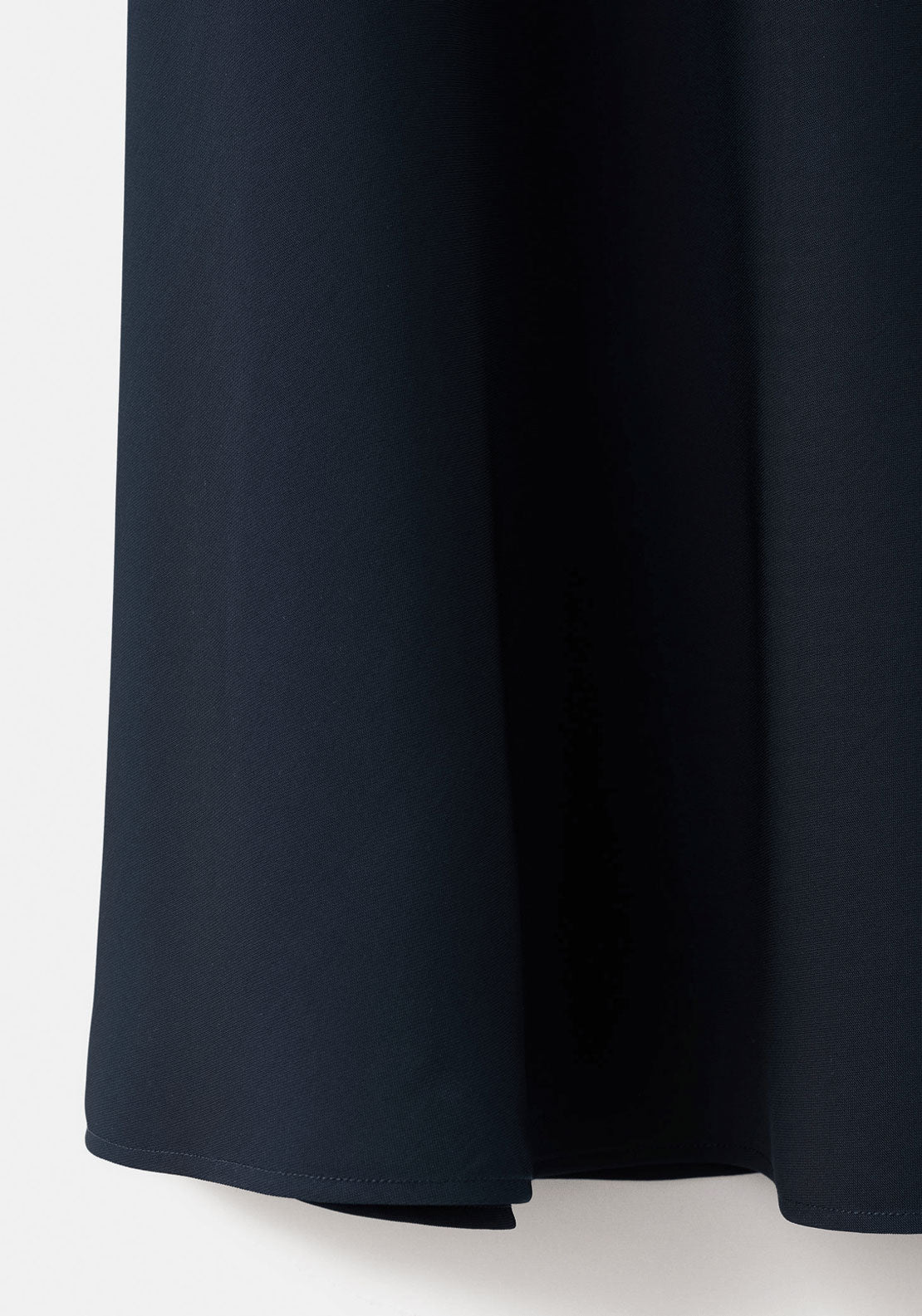 A-Line Dress With Asymmetrical Neckline - Blue