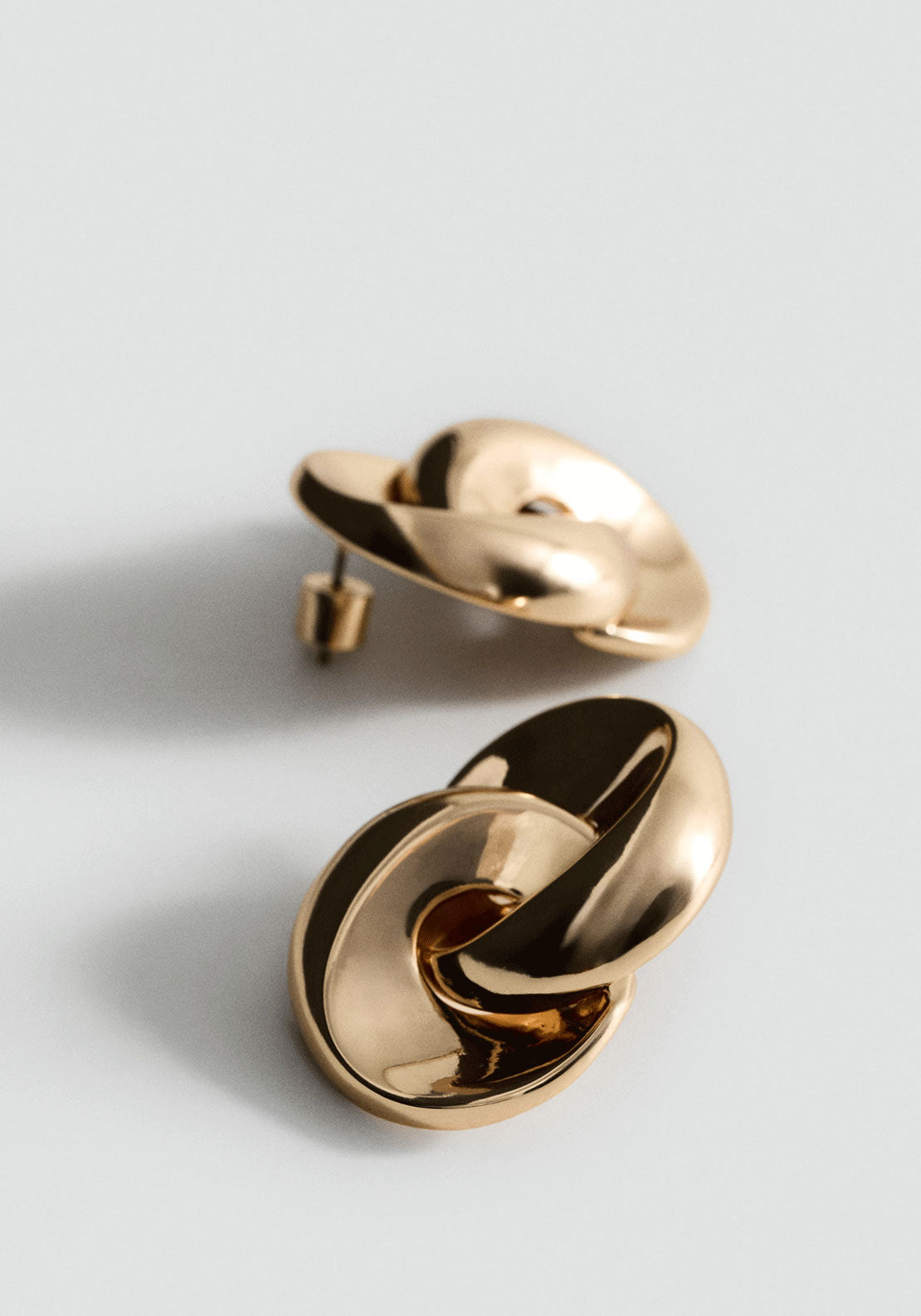 Intertwined Hoop Earrings - Gold