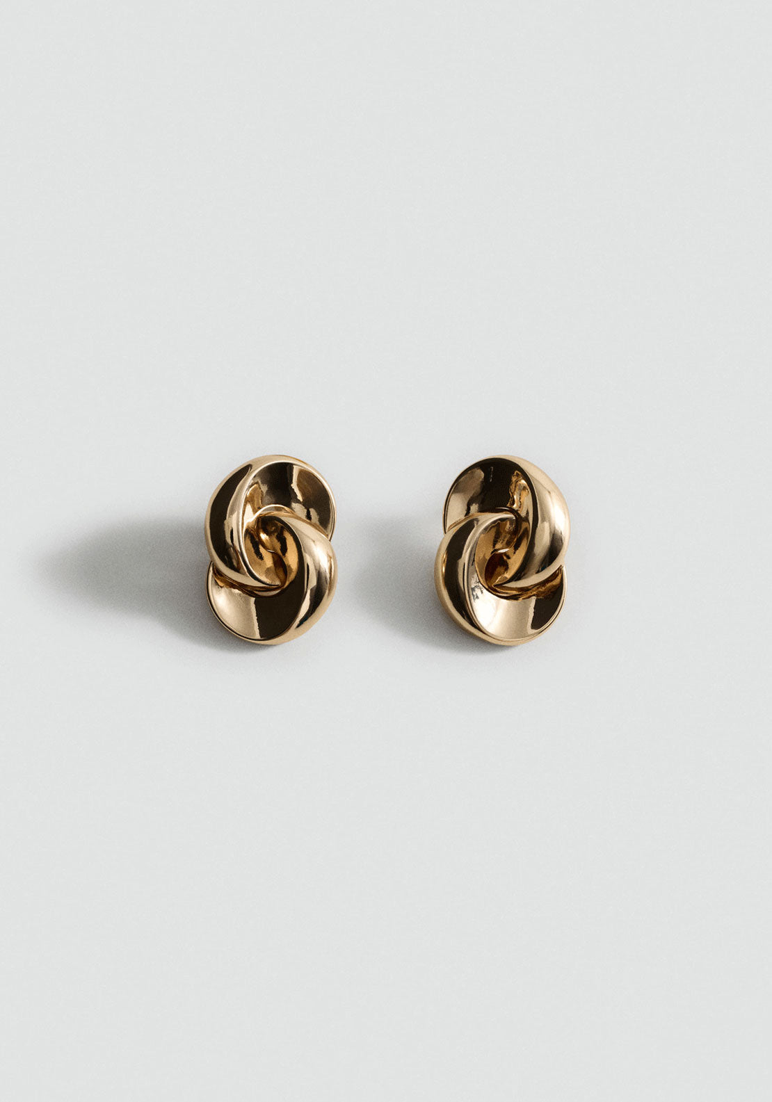 Intertwined Hoop Earrings - Gold
