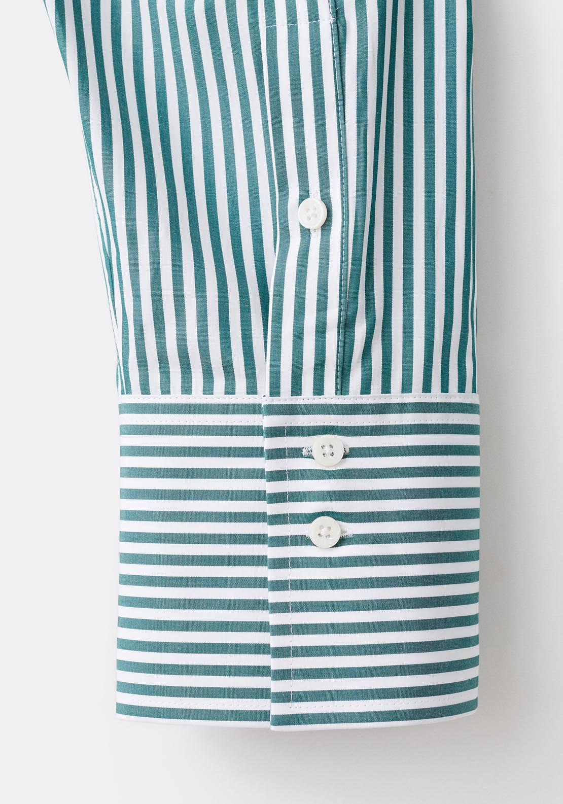 Mango Oversize Striped Shirt - Green 6 Shaws Department Stores