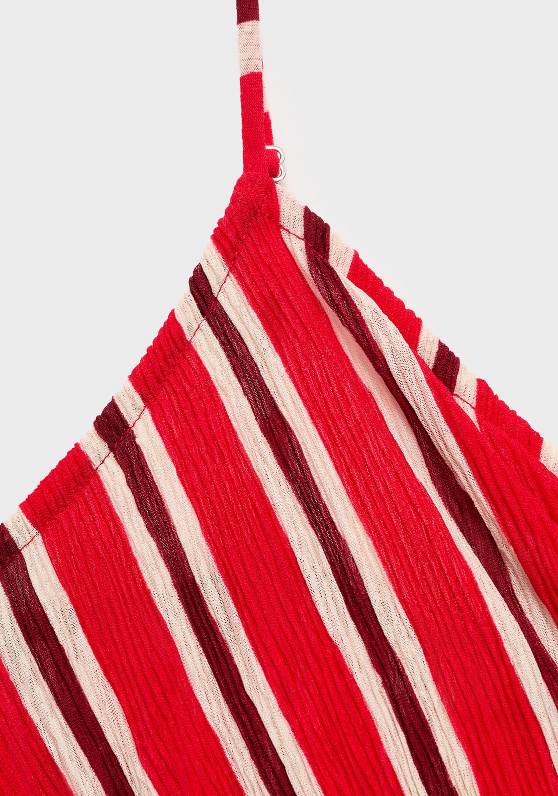 Mango Strapless Gathered Dress - Red 4 Shaws Department Stores