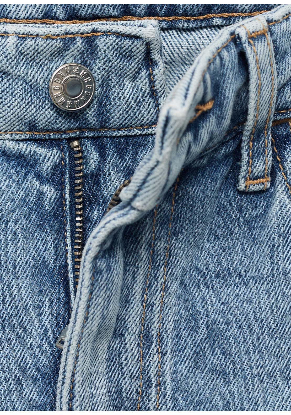 Matilda Medium Rise Straight Fit Jeans - Blue