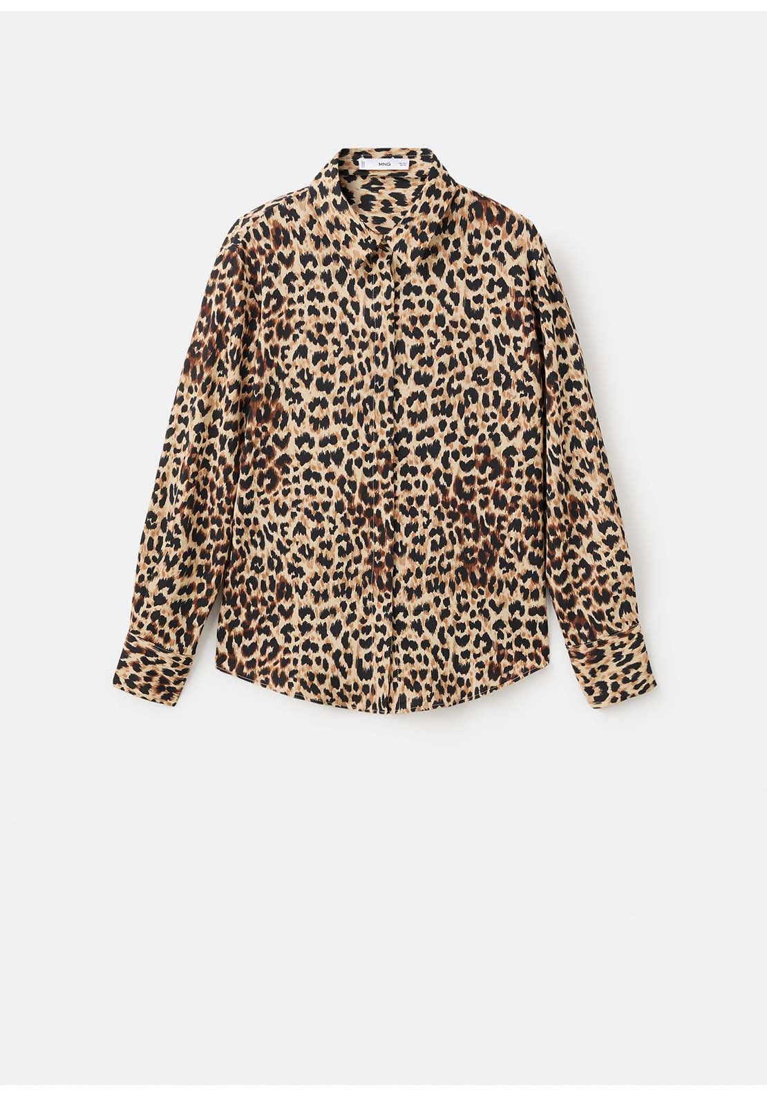 Fluid Long Sleeved Blouse - Brown