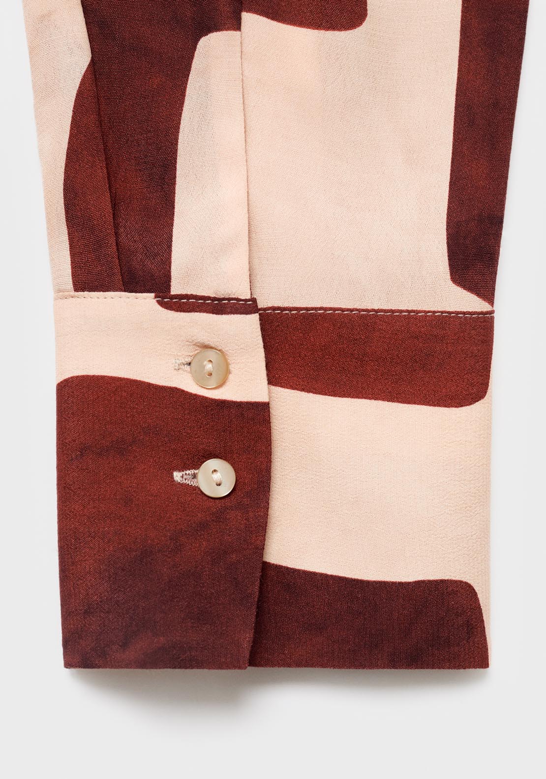Mango Geometric PrinT-Shirt - Beige 7 Shaws Department Stores