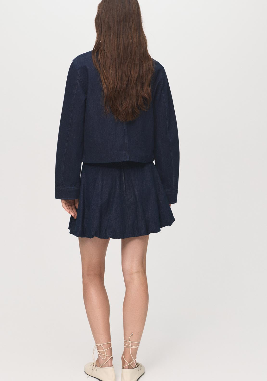 Mango Denim Jacket With Pockets - Blue 2 Shaws Department Stores