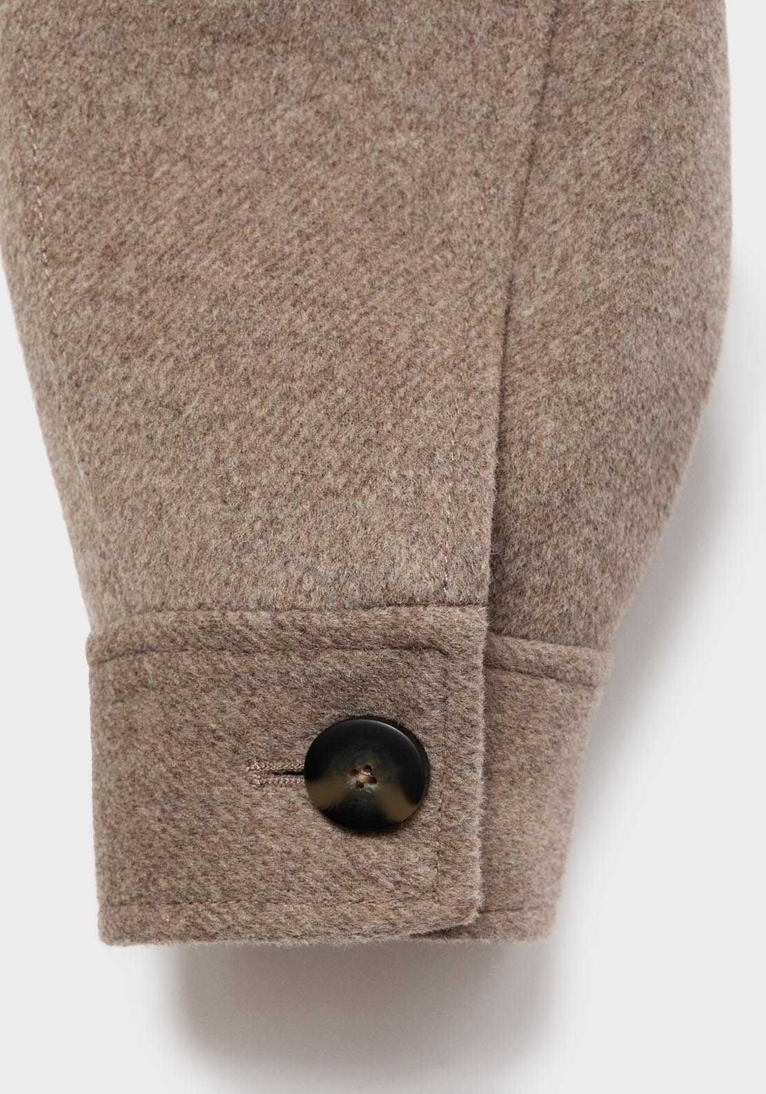Mango Wool Bomber Jacket - Brown 6 Shaws Department Stores