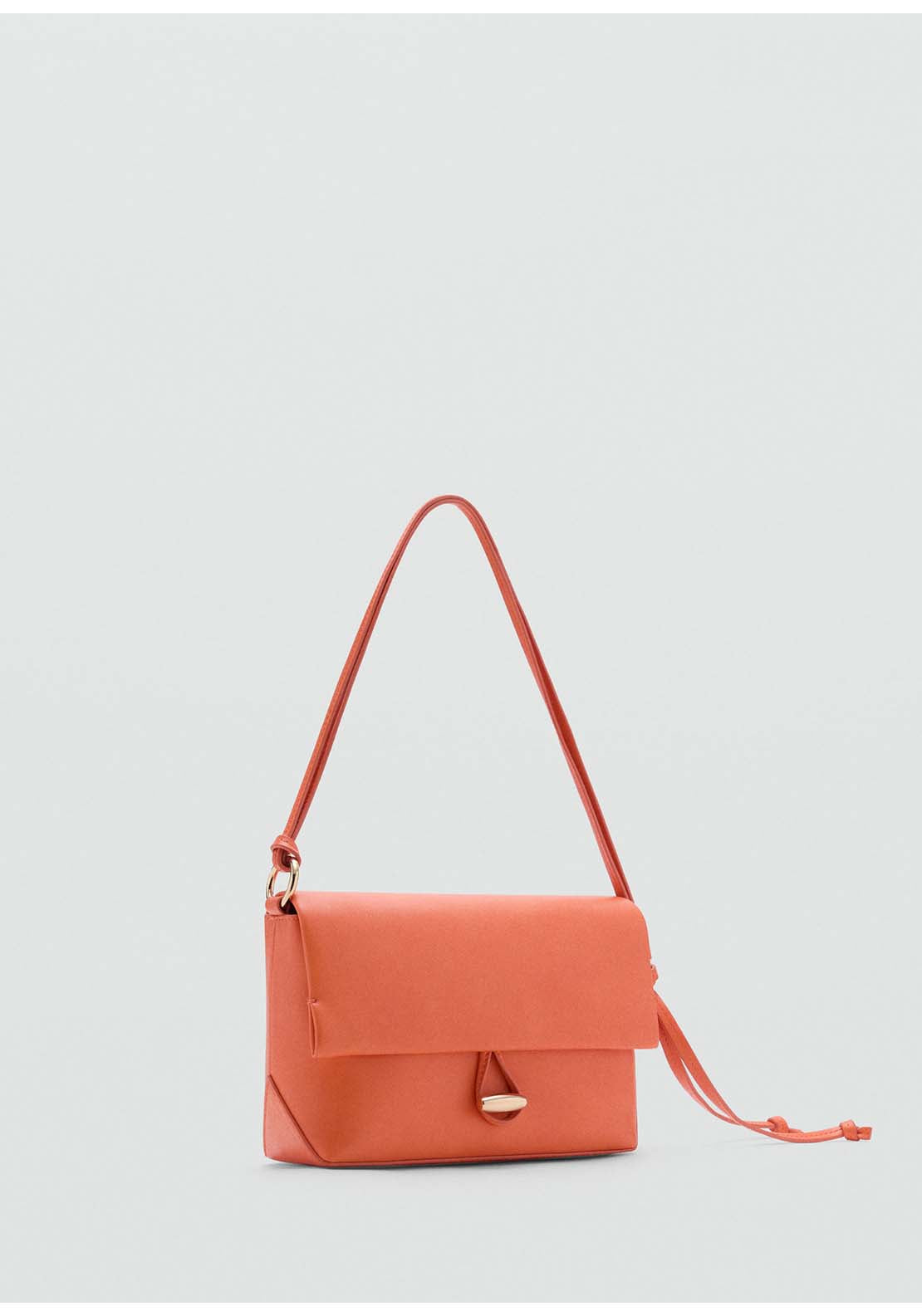 Shoulder Bag With Strap - Orange