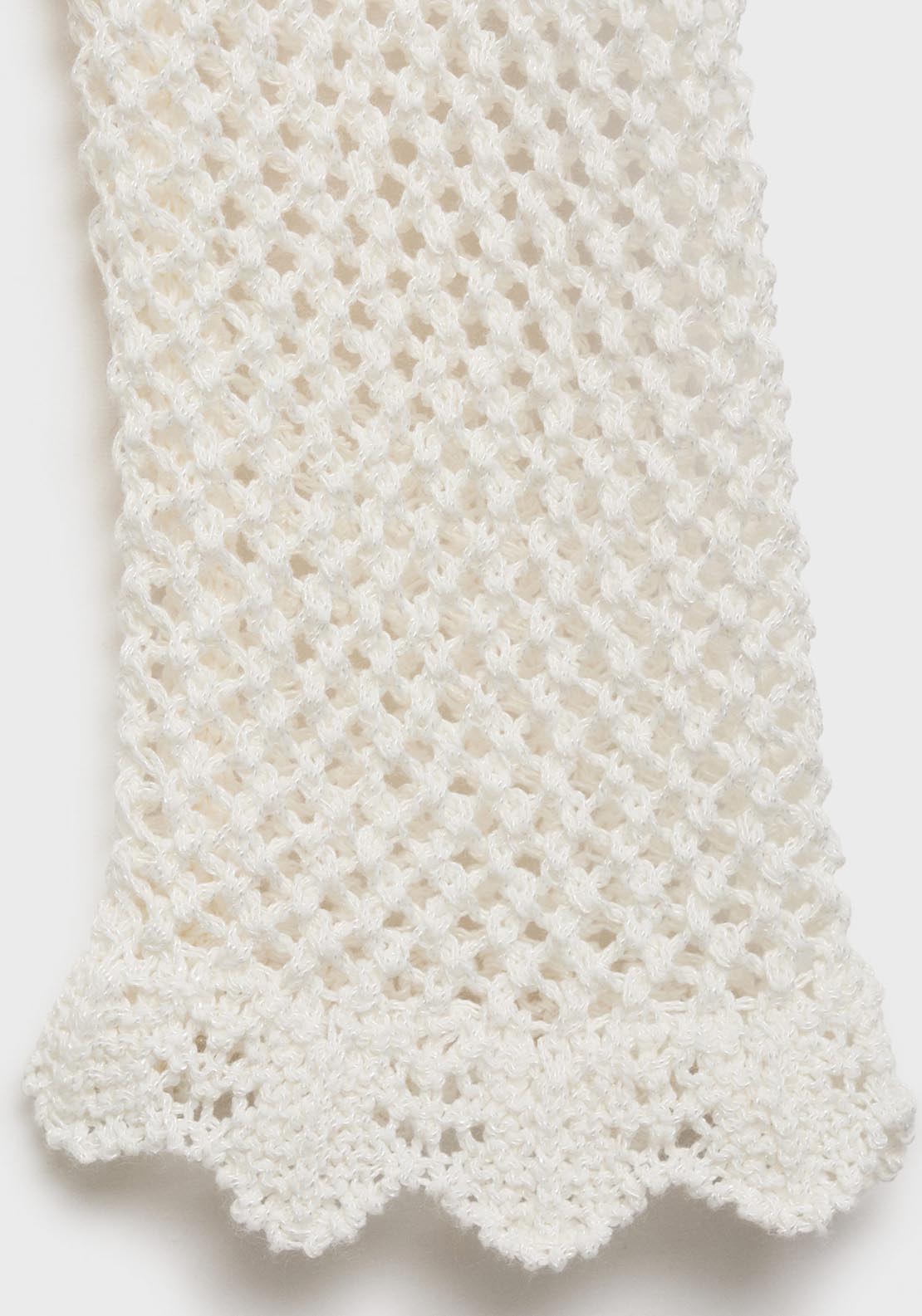 Mango Crochet Cardigan With Buttons - Beige 6 Shaws Department Stores