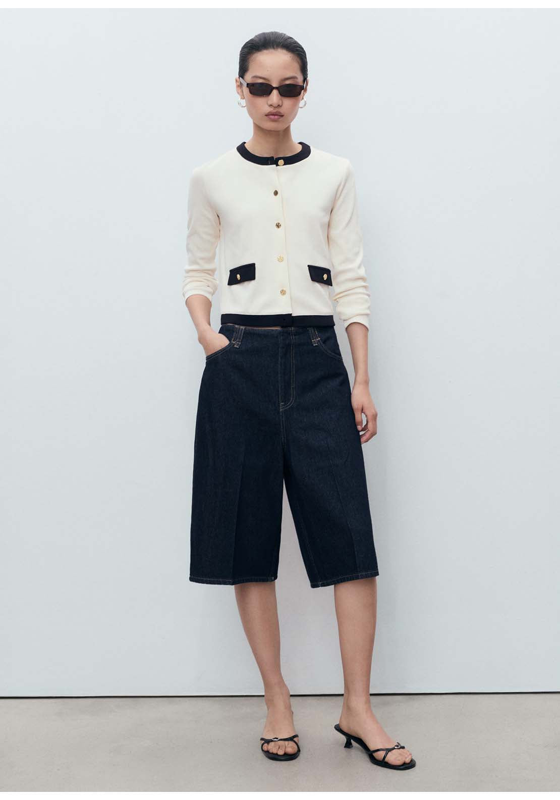 Mango Cardigan Peri - Beige 5 Shaws Department Stores