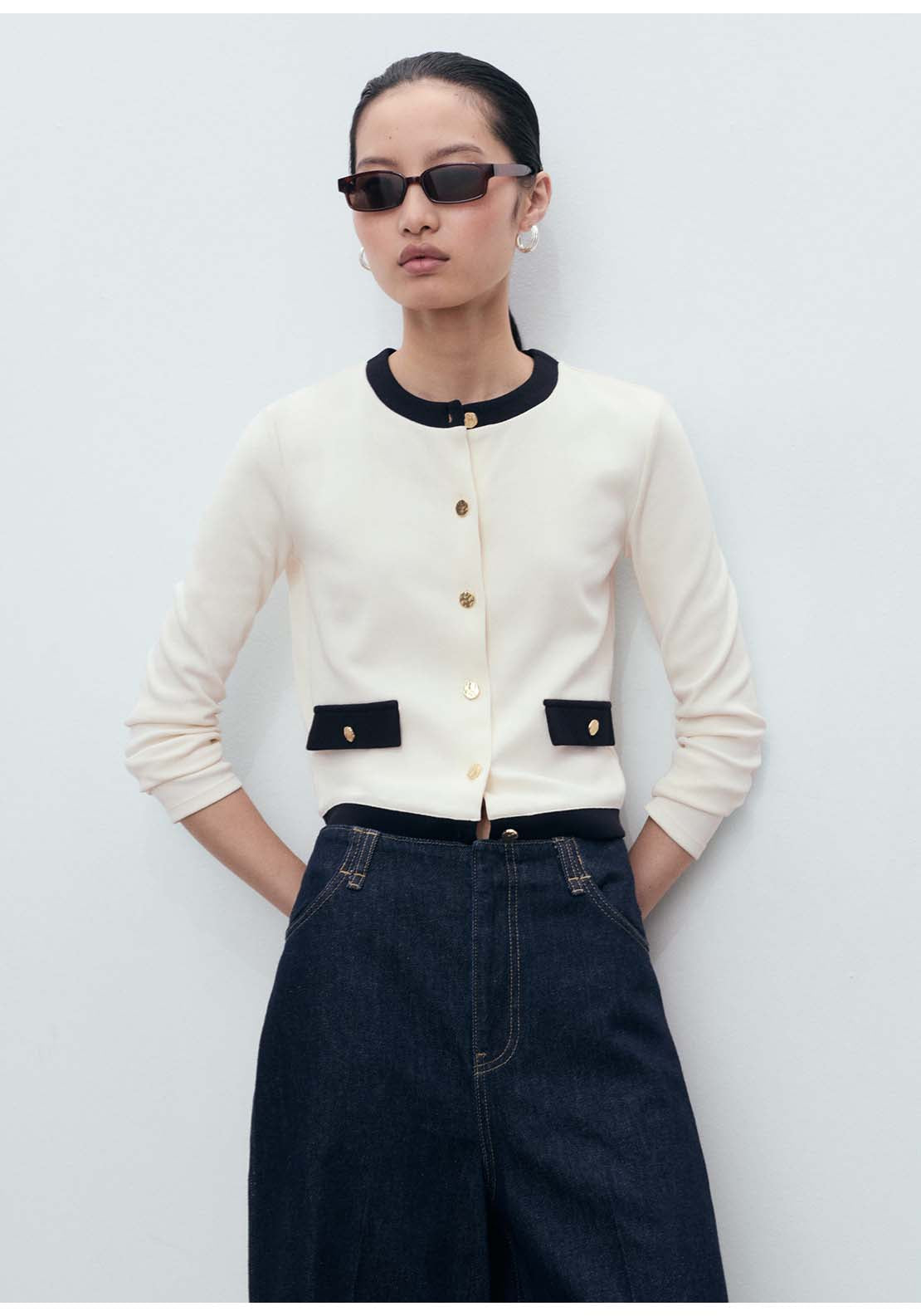 Mango Cardigan Peri - Beige 1 Shaws Department Stores