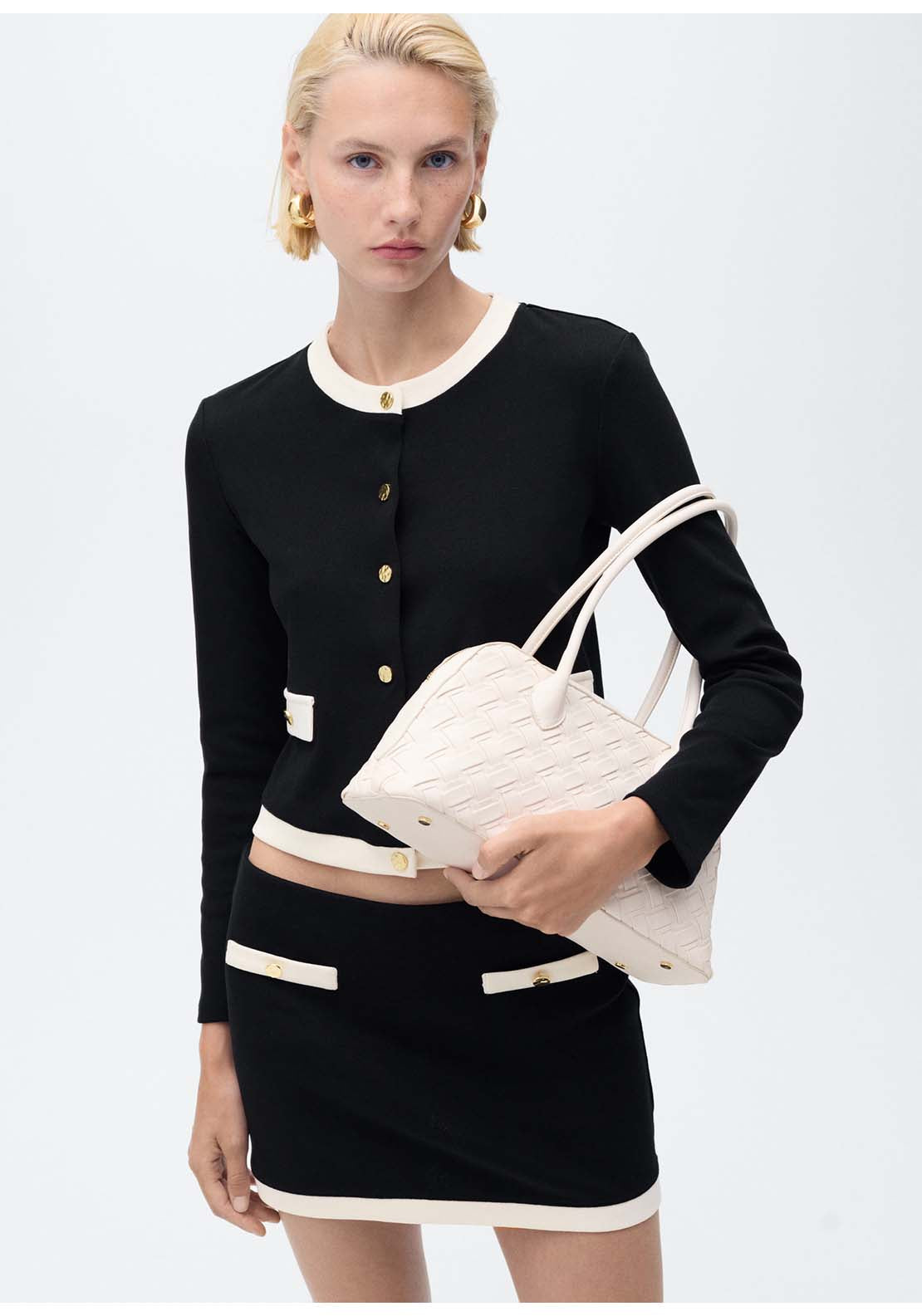 Mango Cardigan Peri - Black 1 Shaws Department Stores