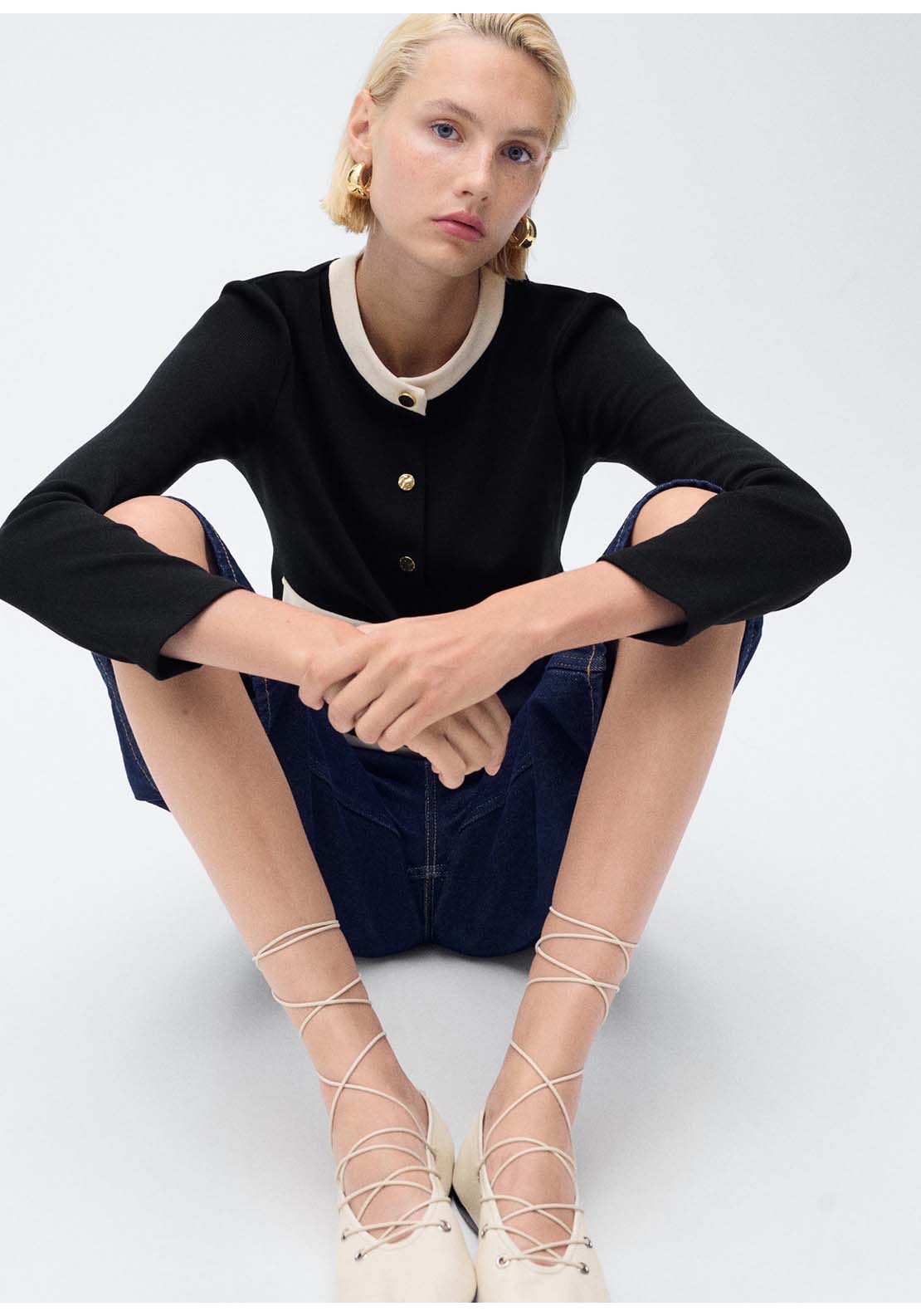 Mango Cardigan Peri - Black 4 Shaws Department Stores