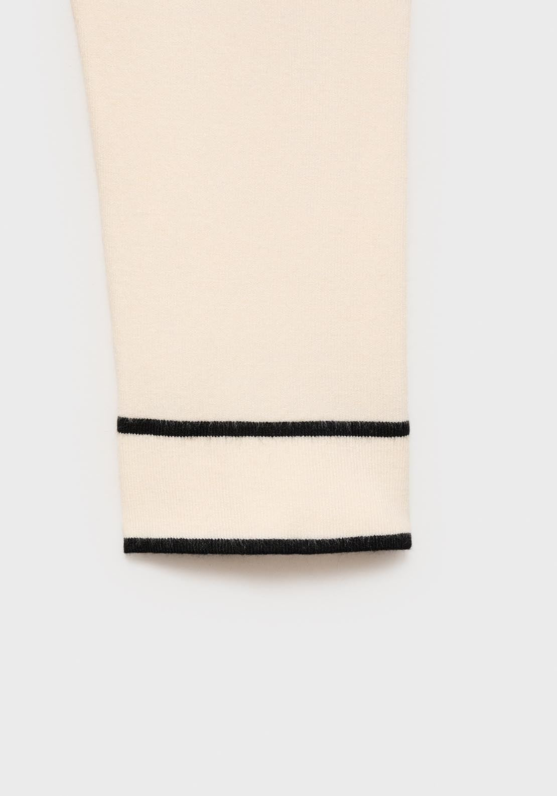 Mango Contrasting V Neck Sweater - Black 6 Shaws Department Stores