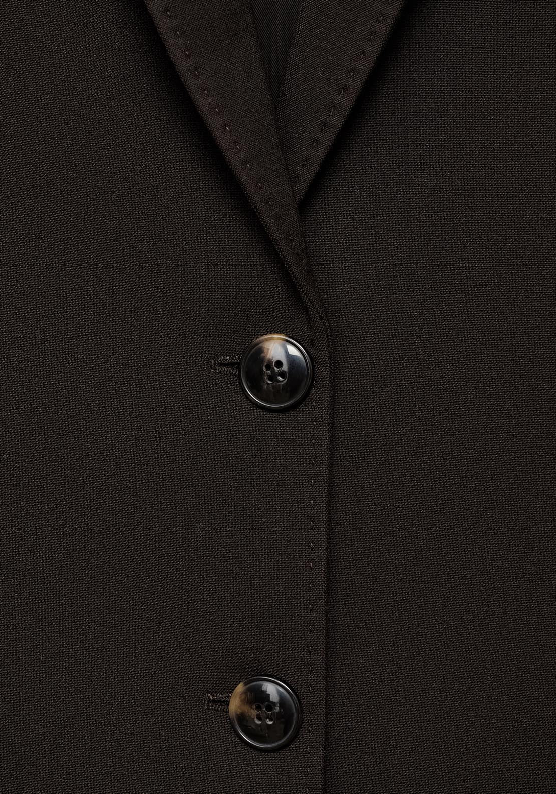 Mango Straight Fit Suit Jacket - Brown 6 Shaws Department Stores