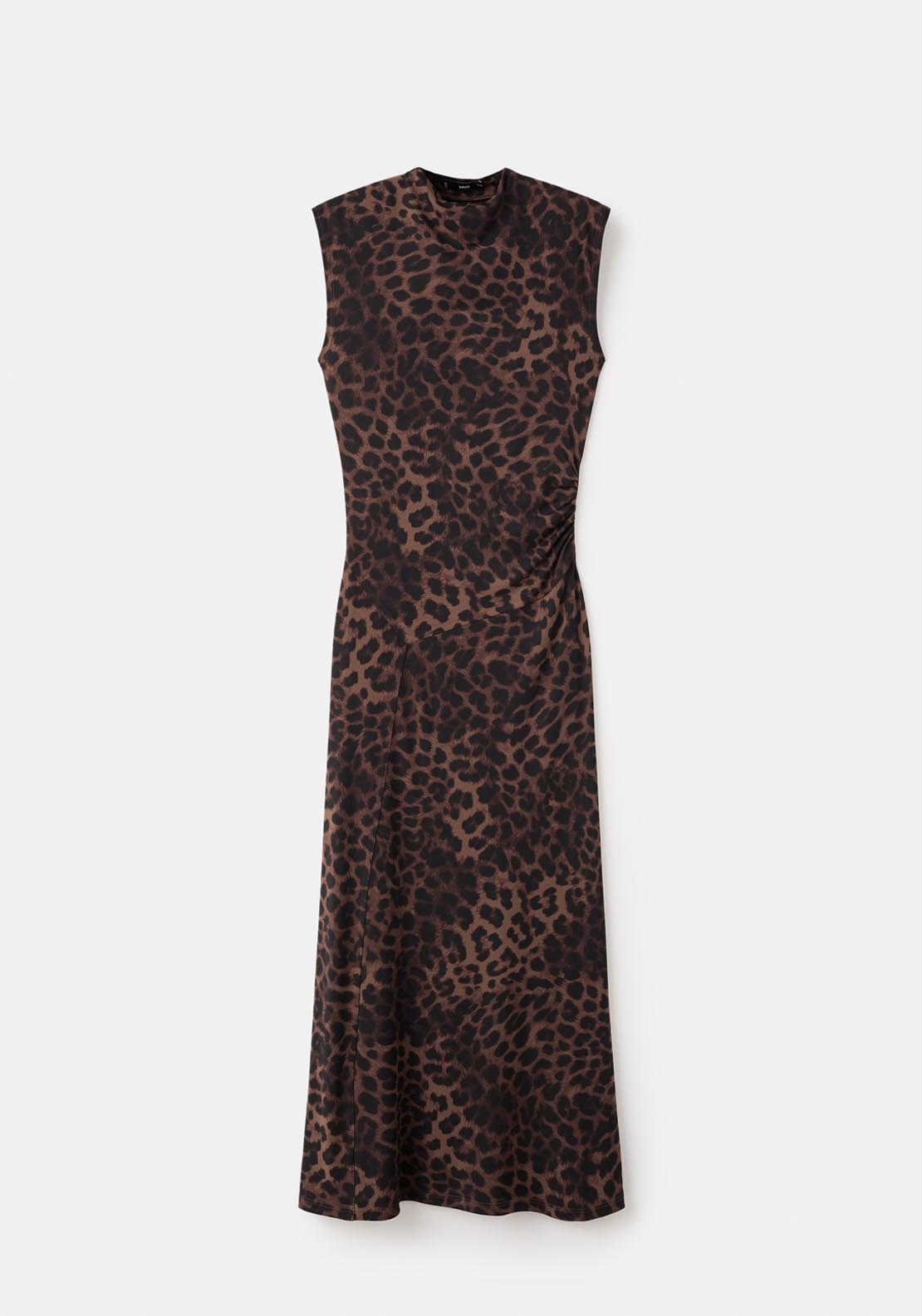 Mango Leopard Print Fitted Dress - Brown 5 Shaws Department Stores