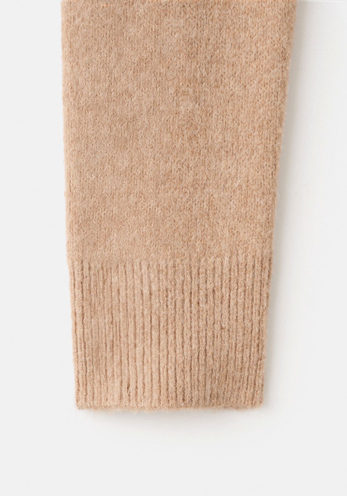 Knitted Button Cardigan - Brown