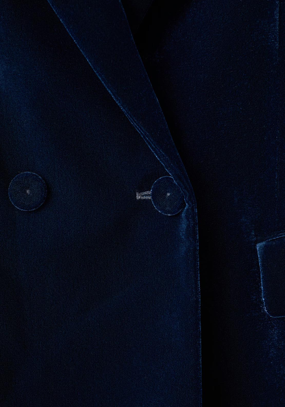 Mango Velvet Blazer - Blue 8 Shaws Department Stores