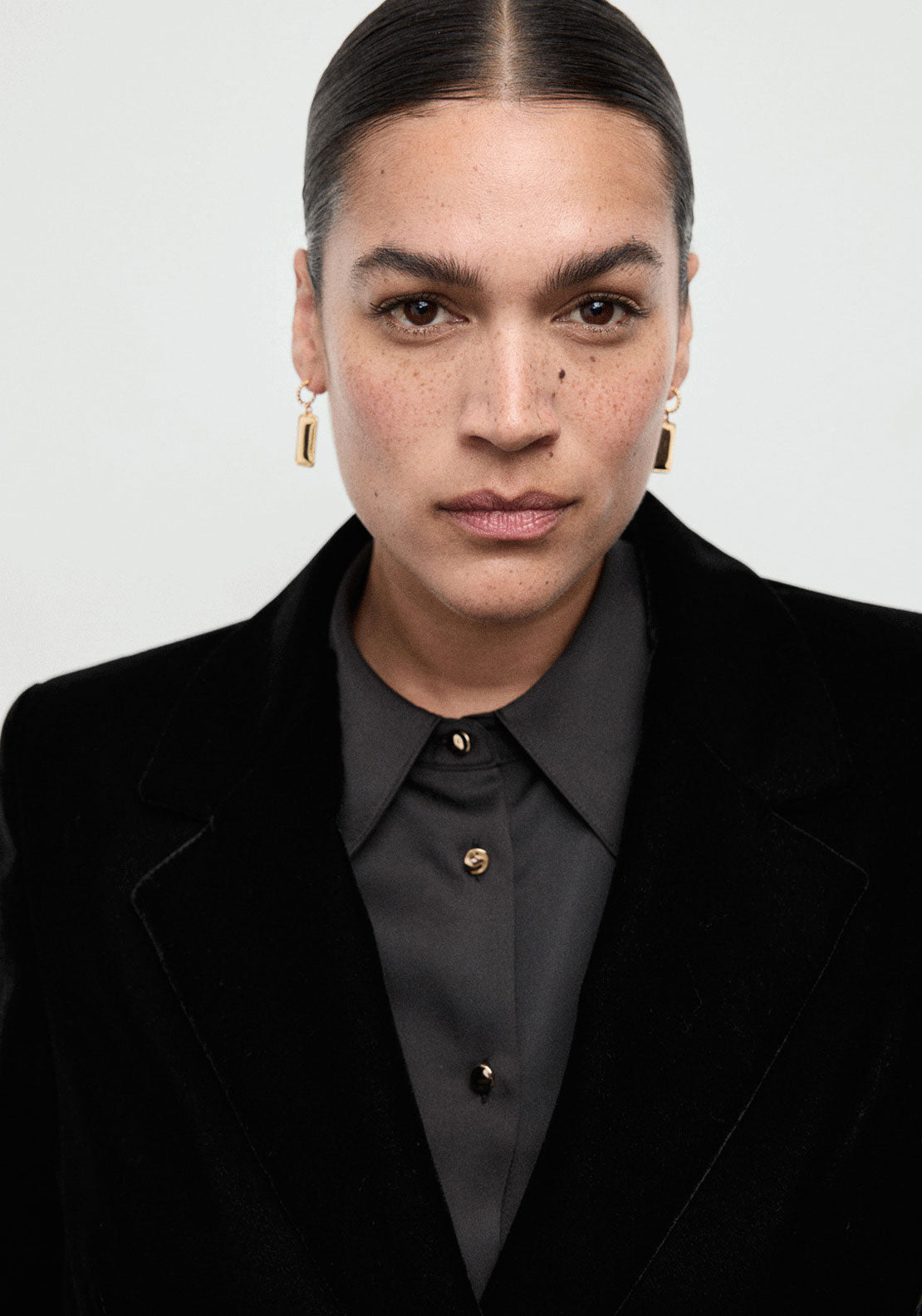 Velvet Blazer - Black