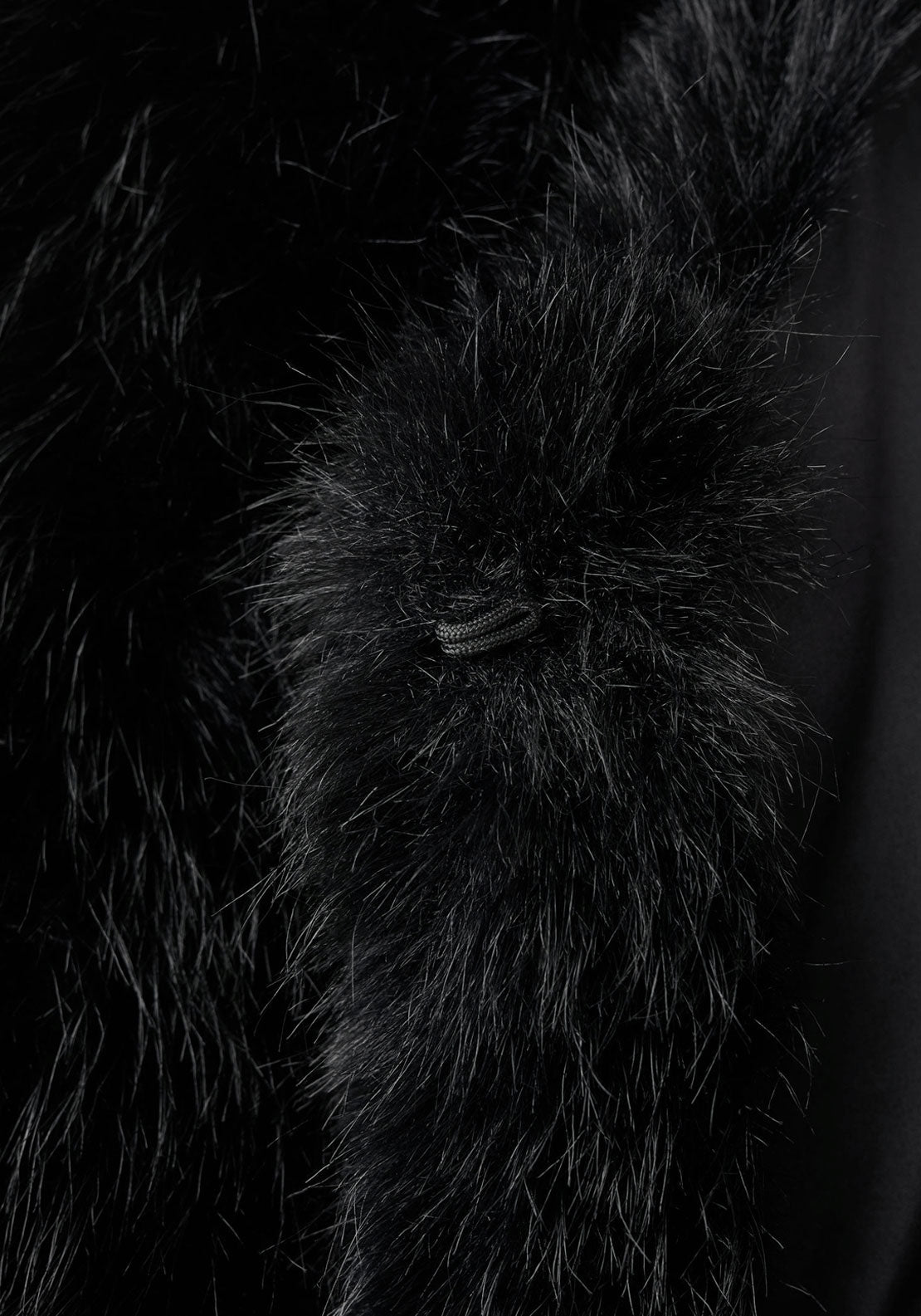 Faux Fur Jacket - Black