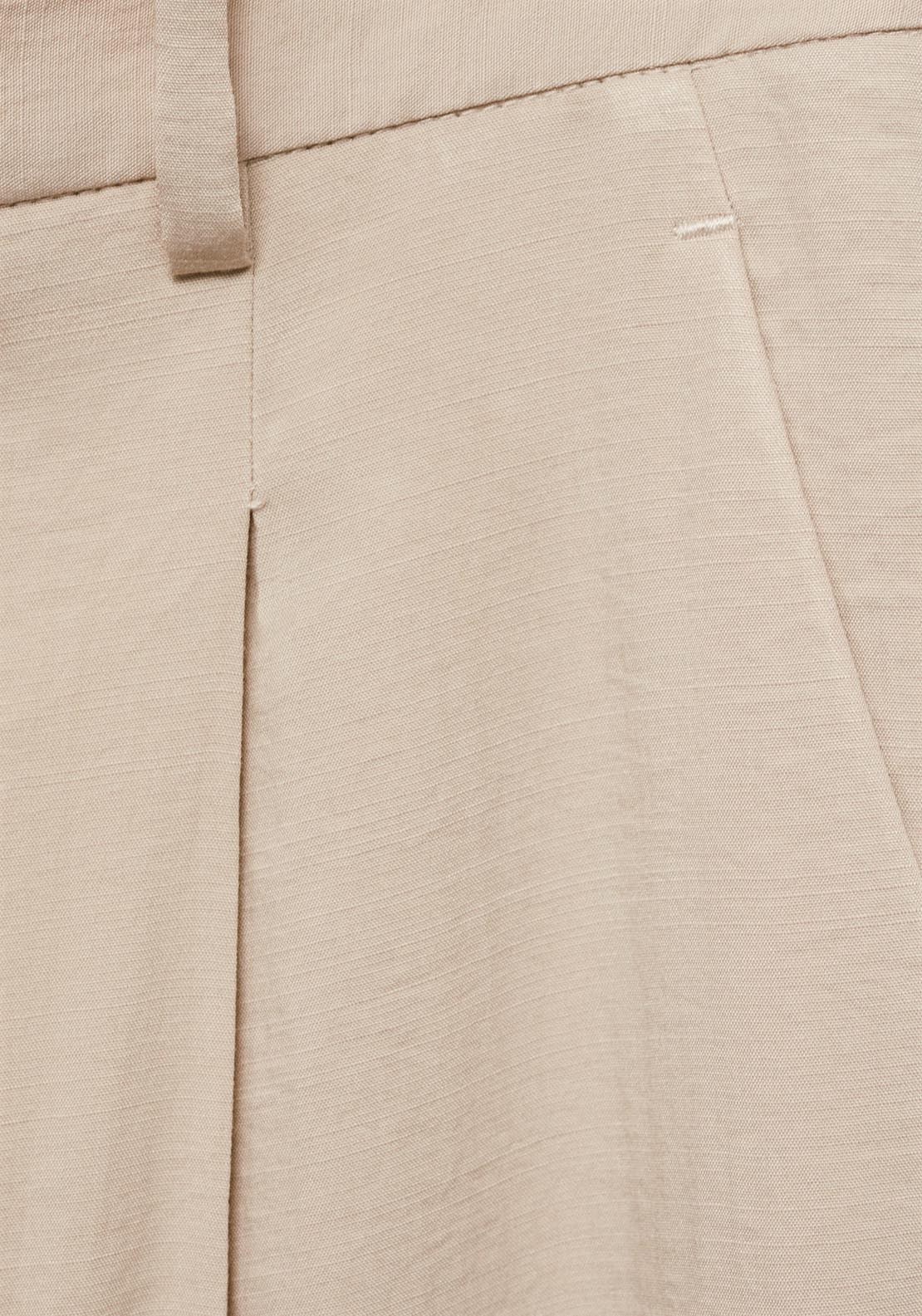 Mango Carla Wide Leg Trousers - Light/pastel Gray 11 Shaws Department Stores