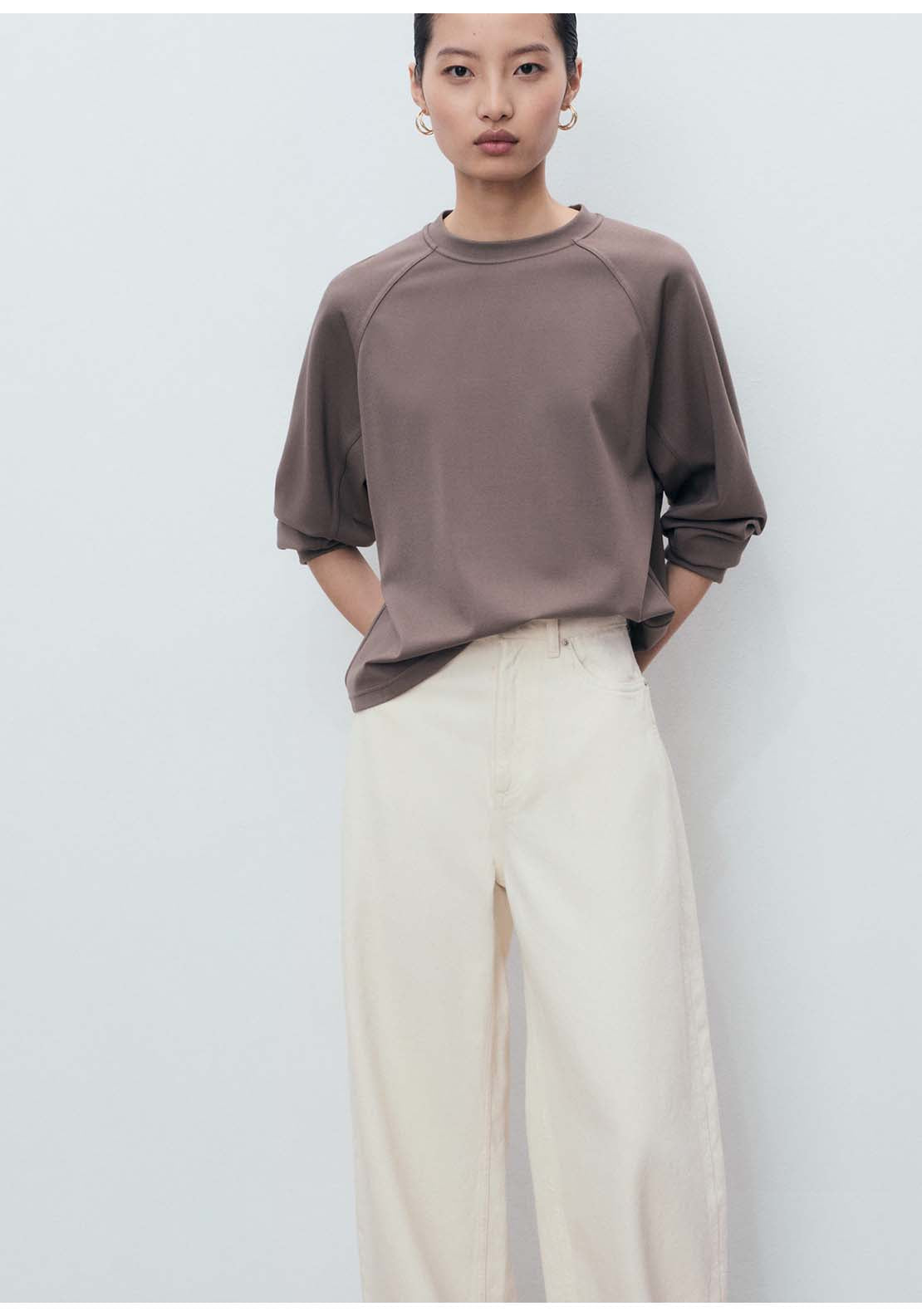 Mango Sweatshirt Florida - Brown 1 Shaws Department Stores
