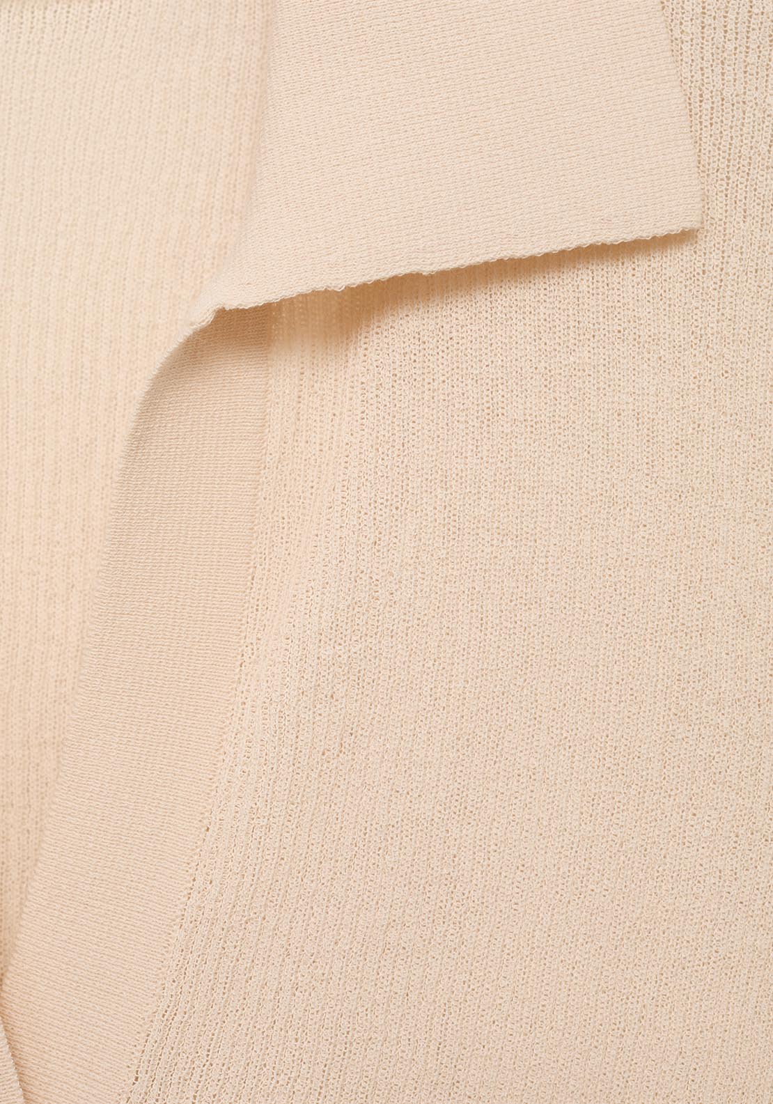 Mango Ribbed Polo Neck Sweater - Beige 5 Shaws Department Stores