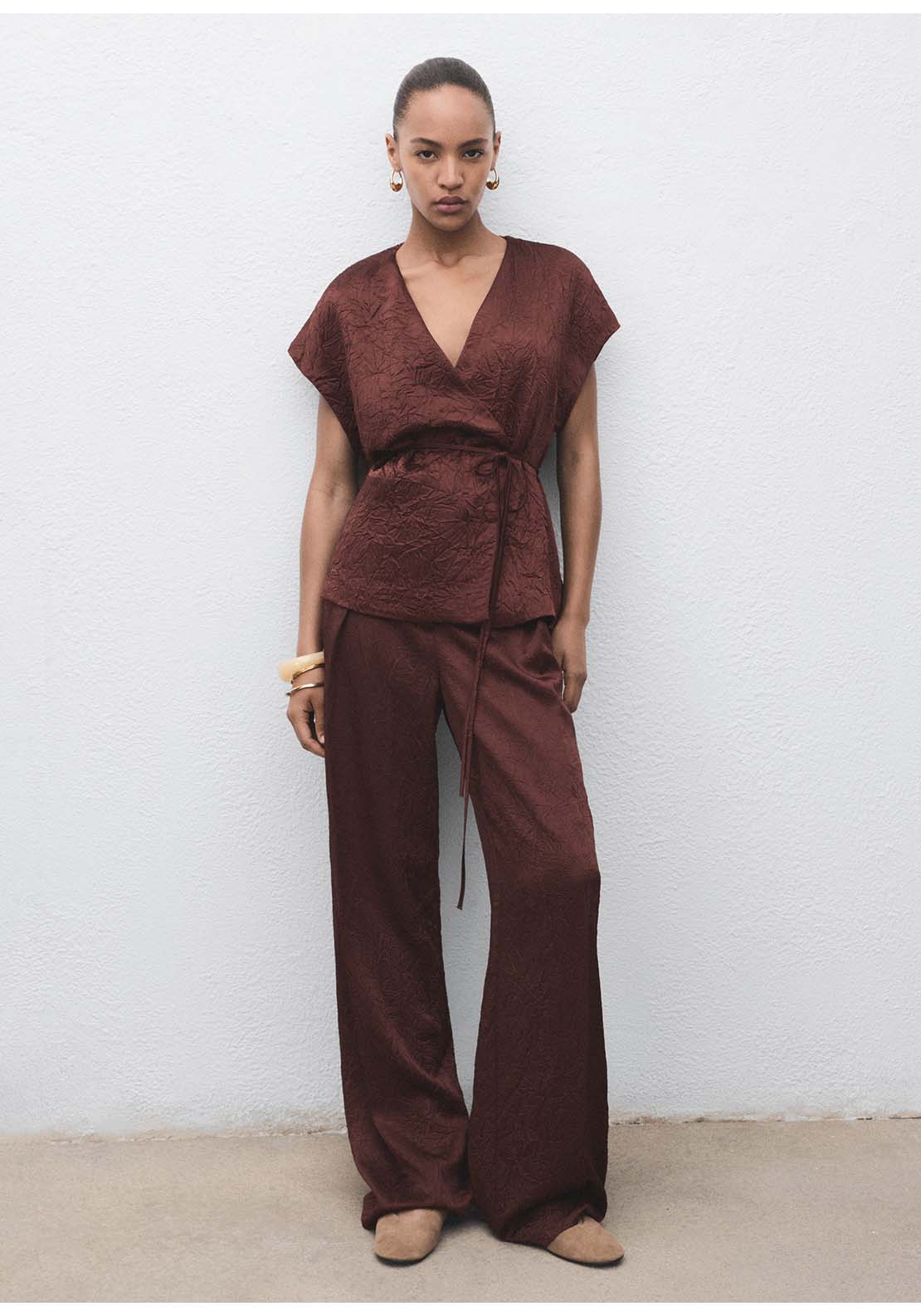 Mango Vest Flor - Brown 6 Shaws Department Stores