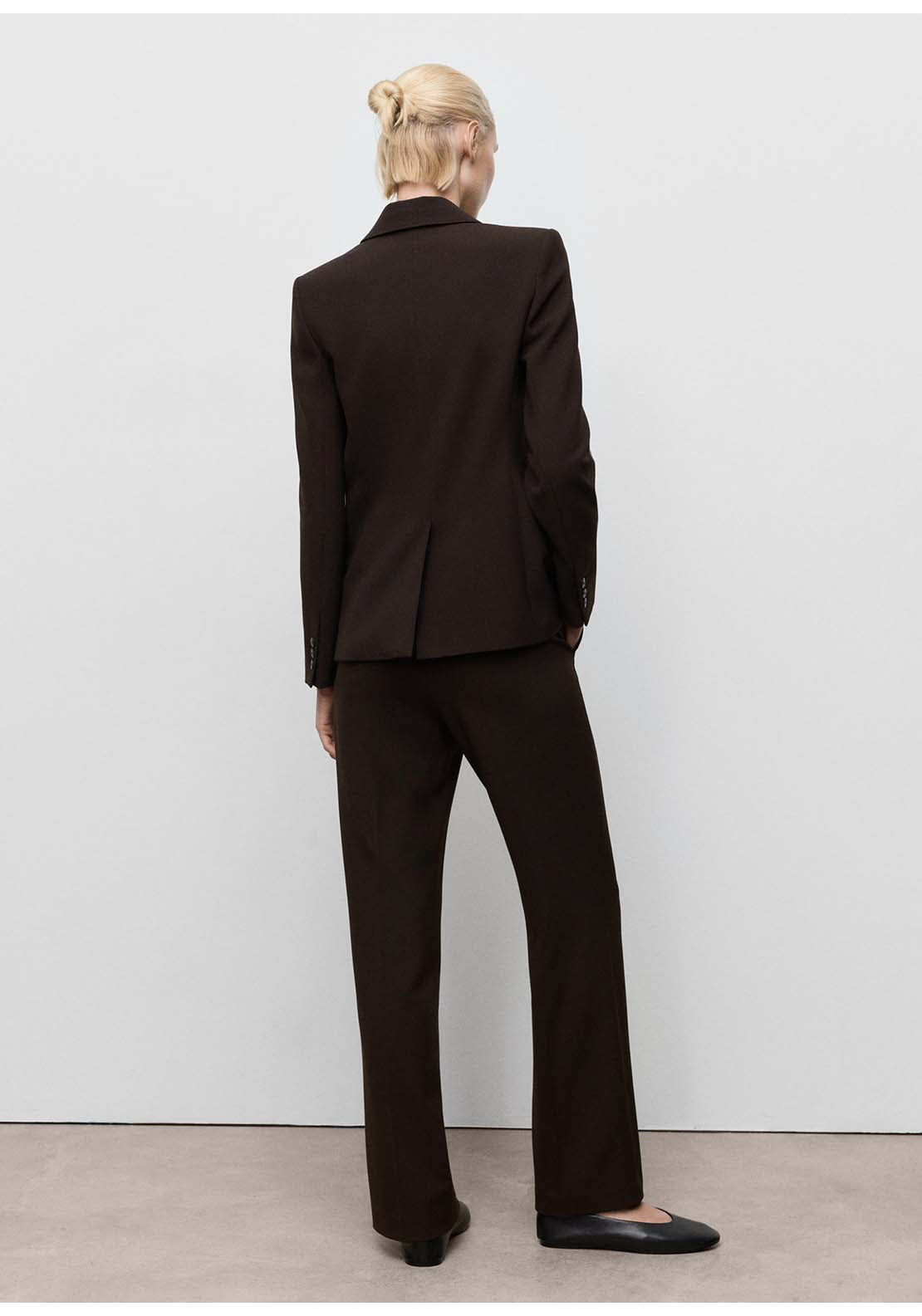 Mango Trousers Bergen - Brown 2 Shaws Department Stores