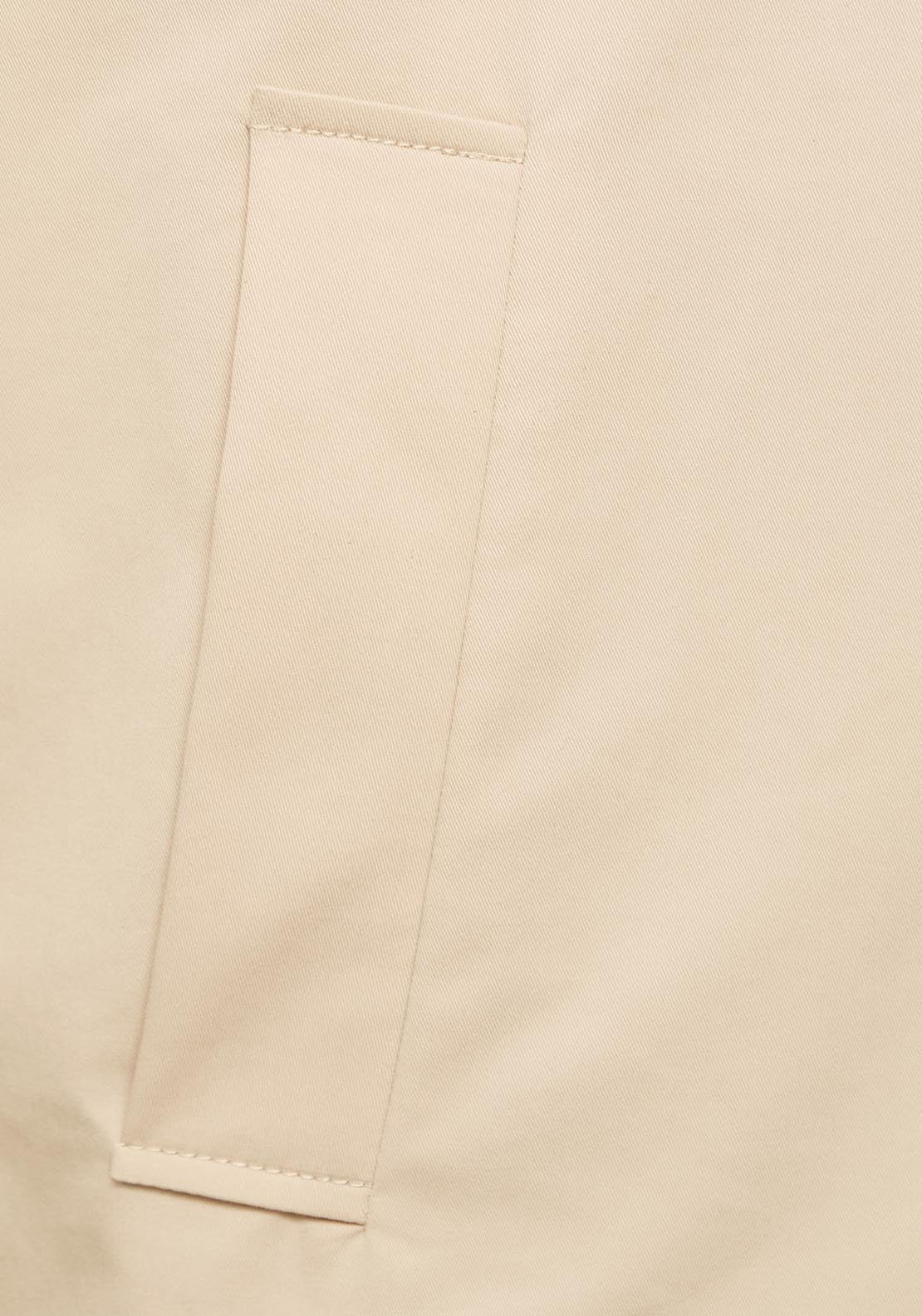 Mango Short Oversized Trench Coat With Epaulettes - Beige 6 Shaws Department Stores