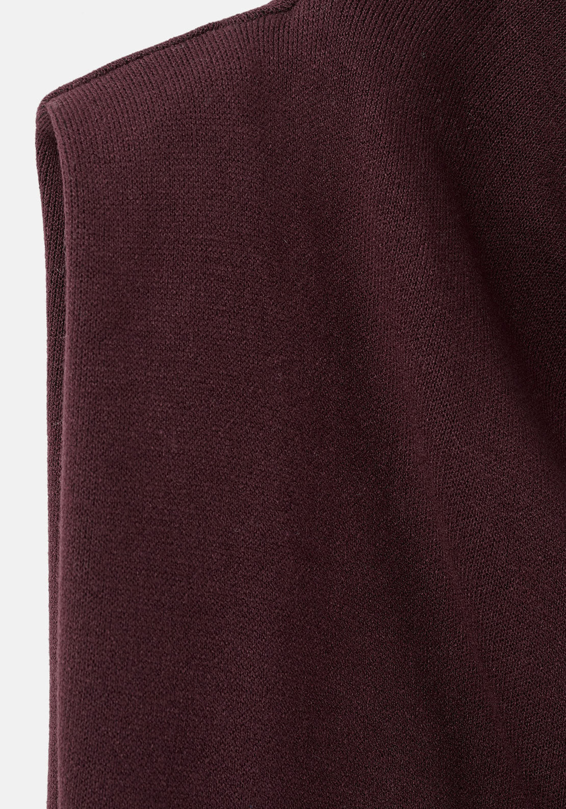 Draped Neck Top - Burgundy