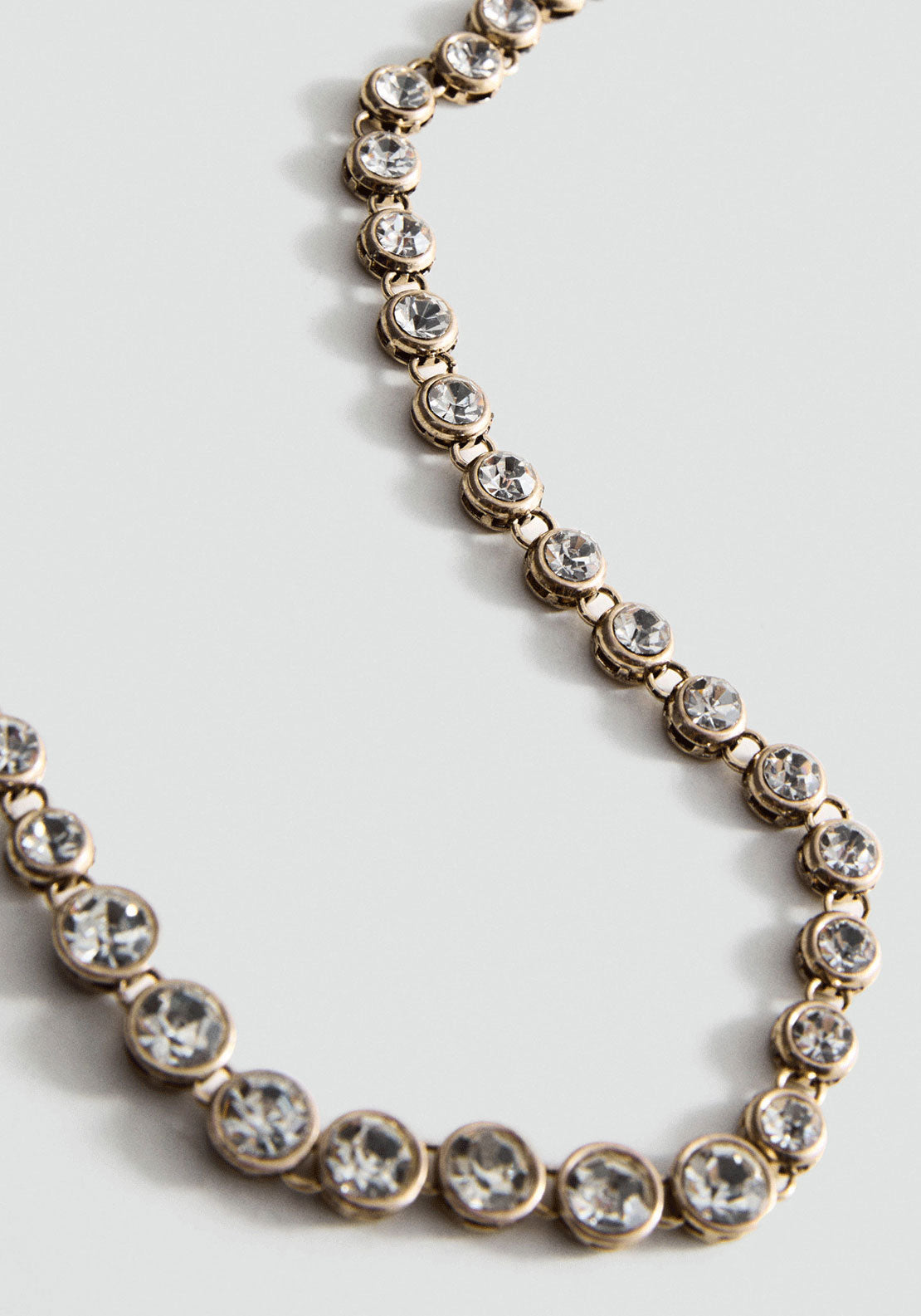 Crystal Necklace - Gold