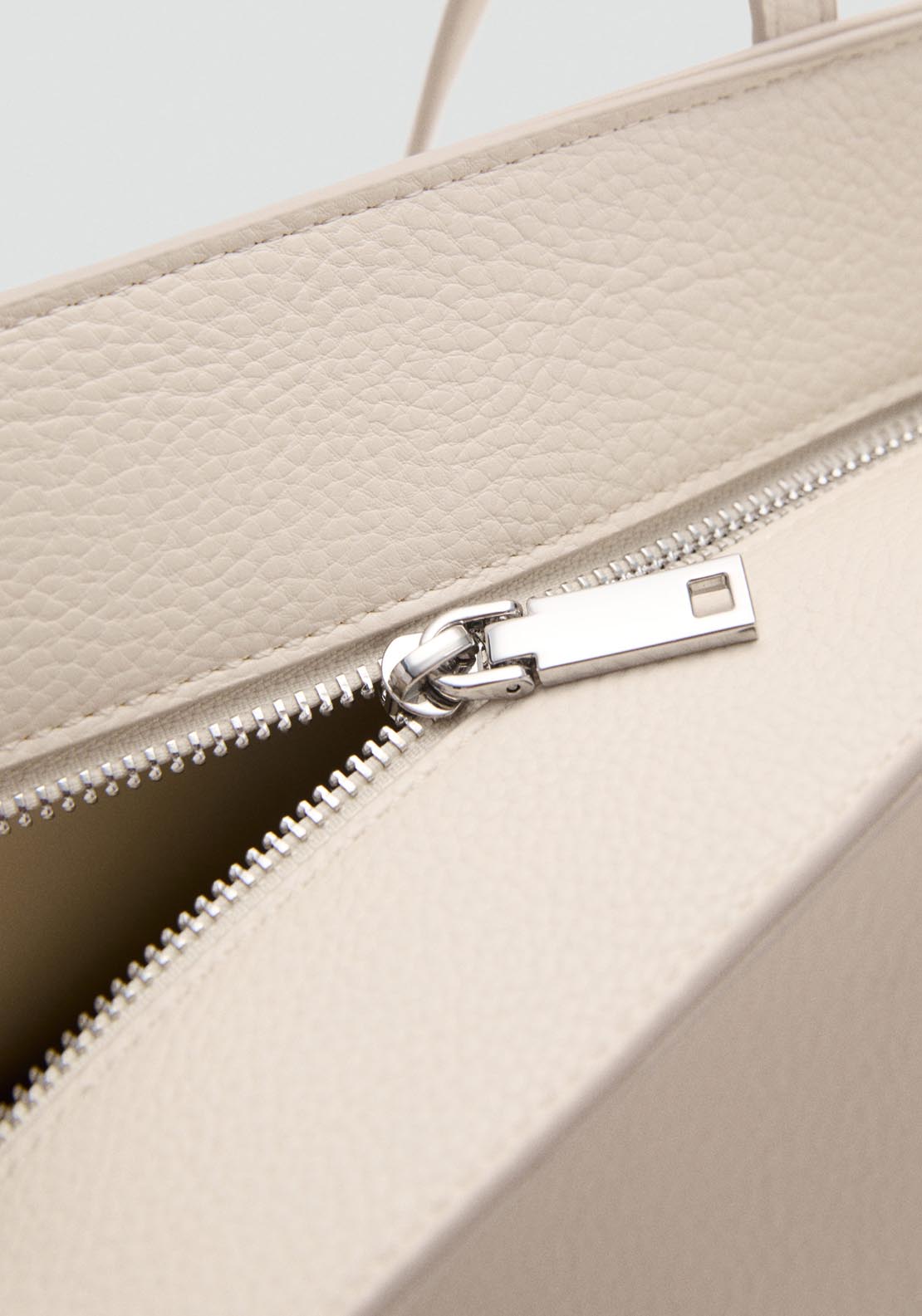 Mango Tote Bag Maribel - Beige 5 Shaws Department Stores