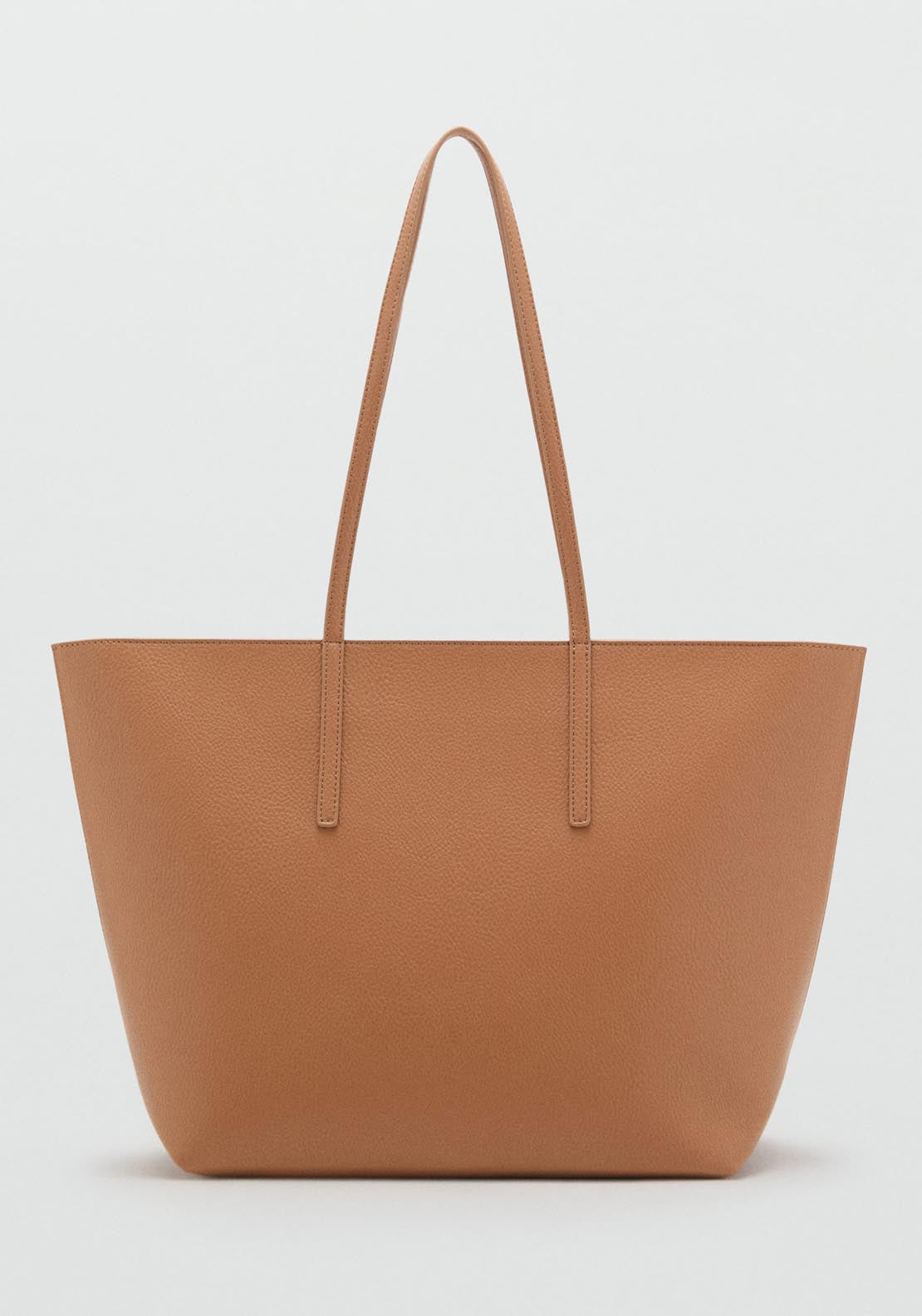 Mango Tote Bag Maribel - Medium Brown 1 Shaws Department Stores