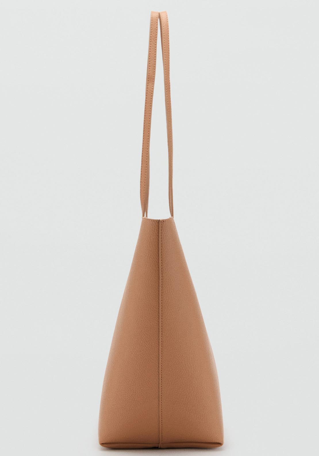 Mango Tote Bag Maribel - Medium Brown 3 Shaws Department Stores