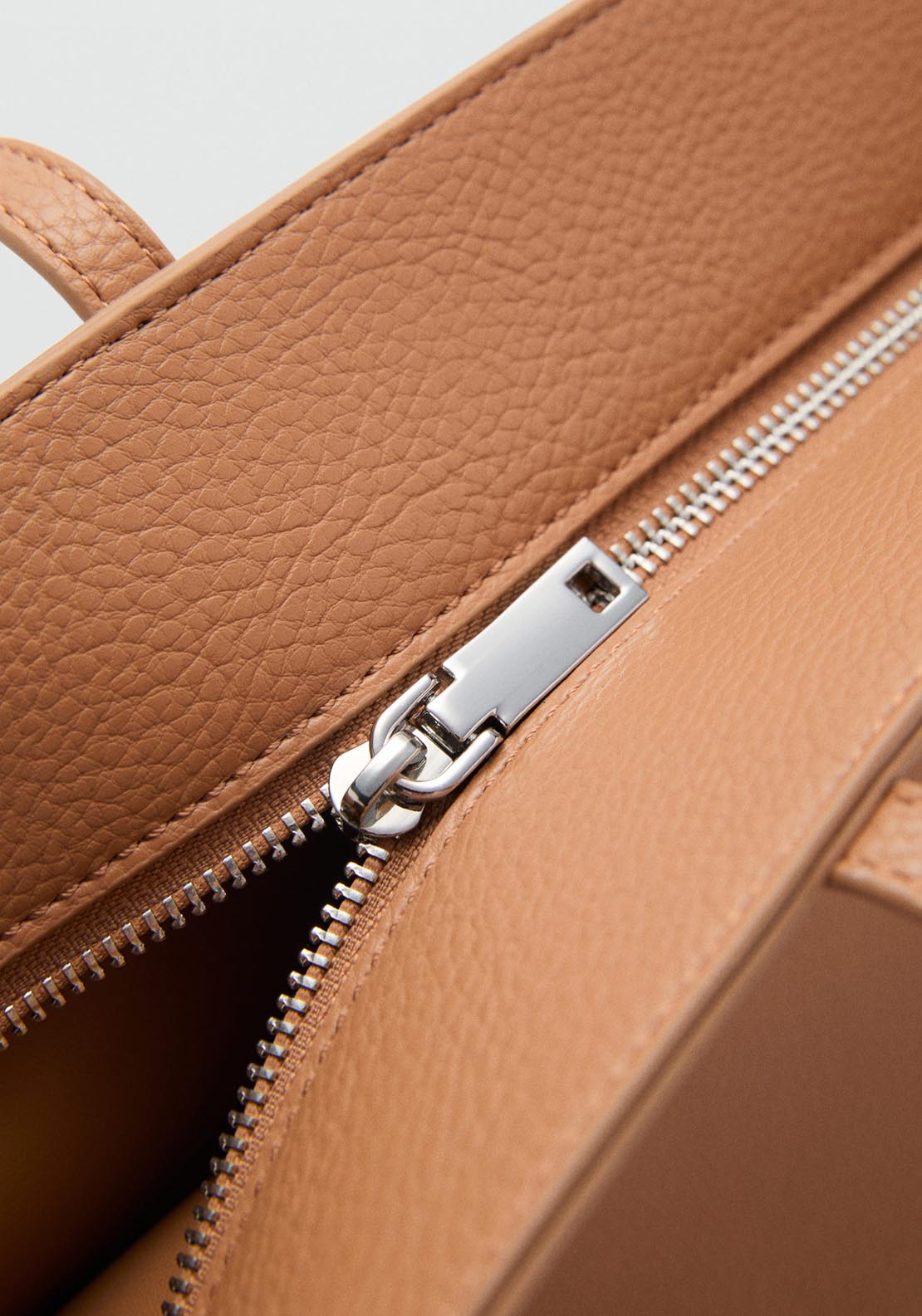 Mango Tote Bag Maribel - Medium Brown 5 Shaws Department Stores