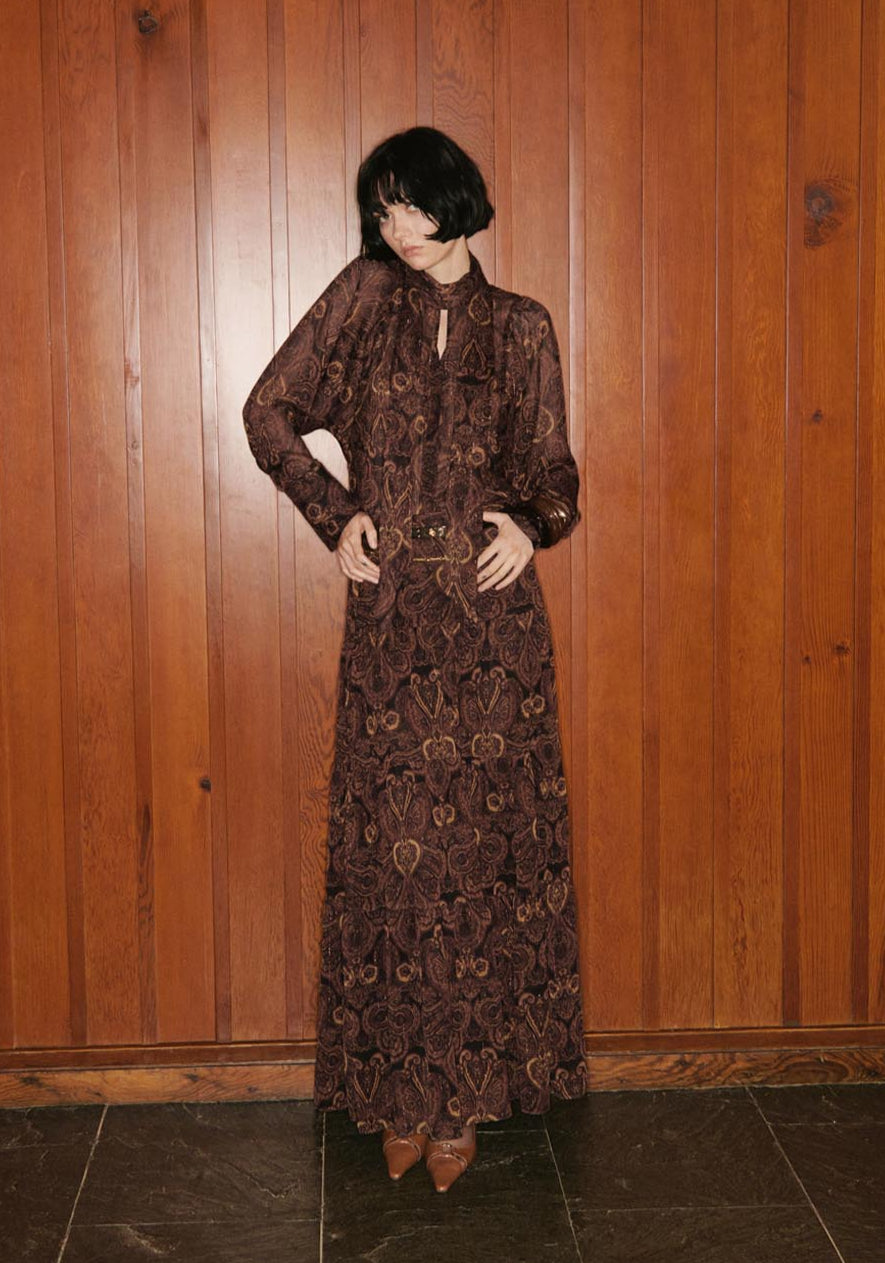 Mango Milano Skirt - Brown 1 Shaws Department Stores