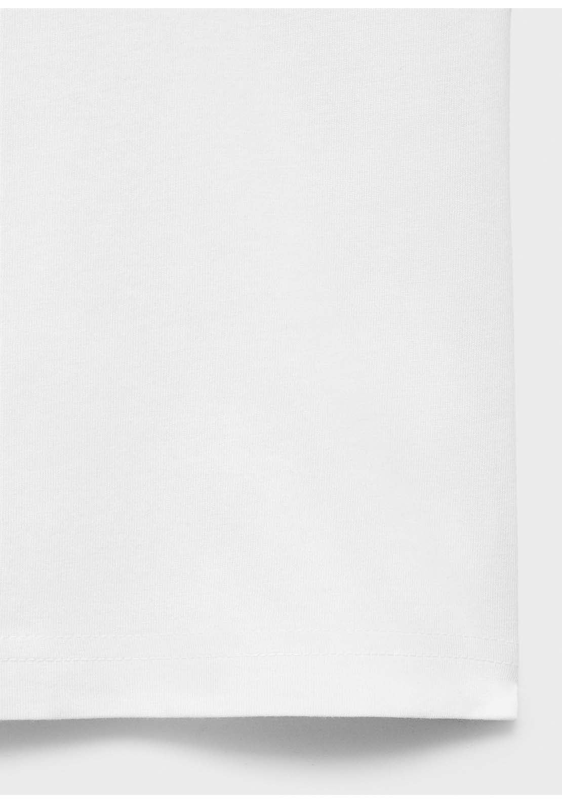 Cotton Short-Sleeved T-Shirt - White