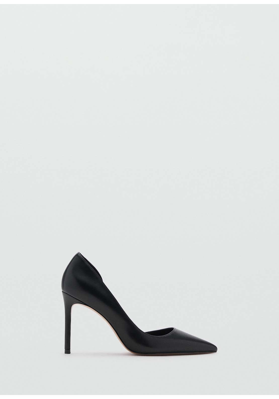 Asymmetrical Heeled Shoes - Black