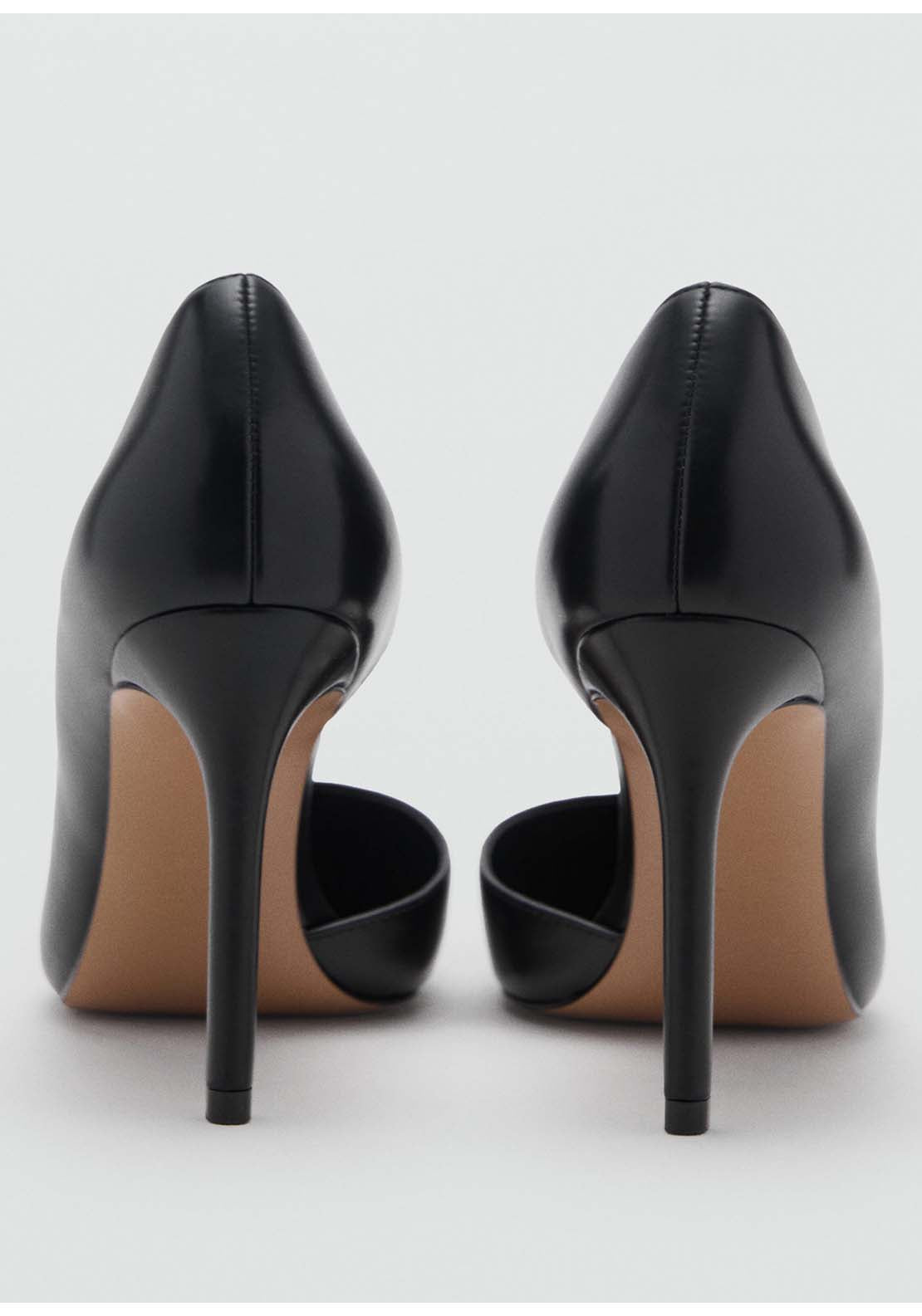 Asymmetrical Heeled Shoes - Black