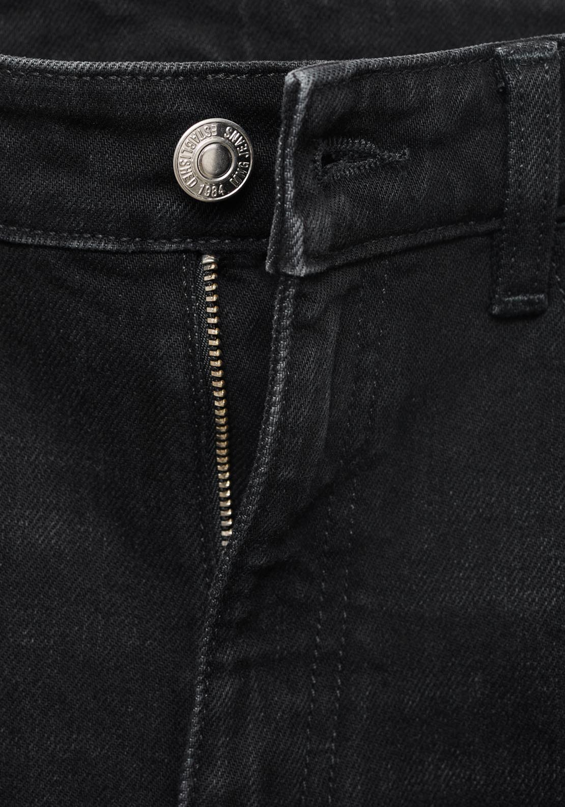 Mango Newmom Comfort High Rise Jeans - Grey 6 Shaws Department Stores
