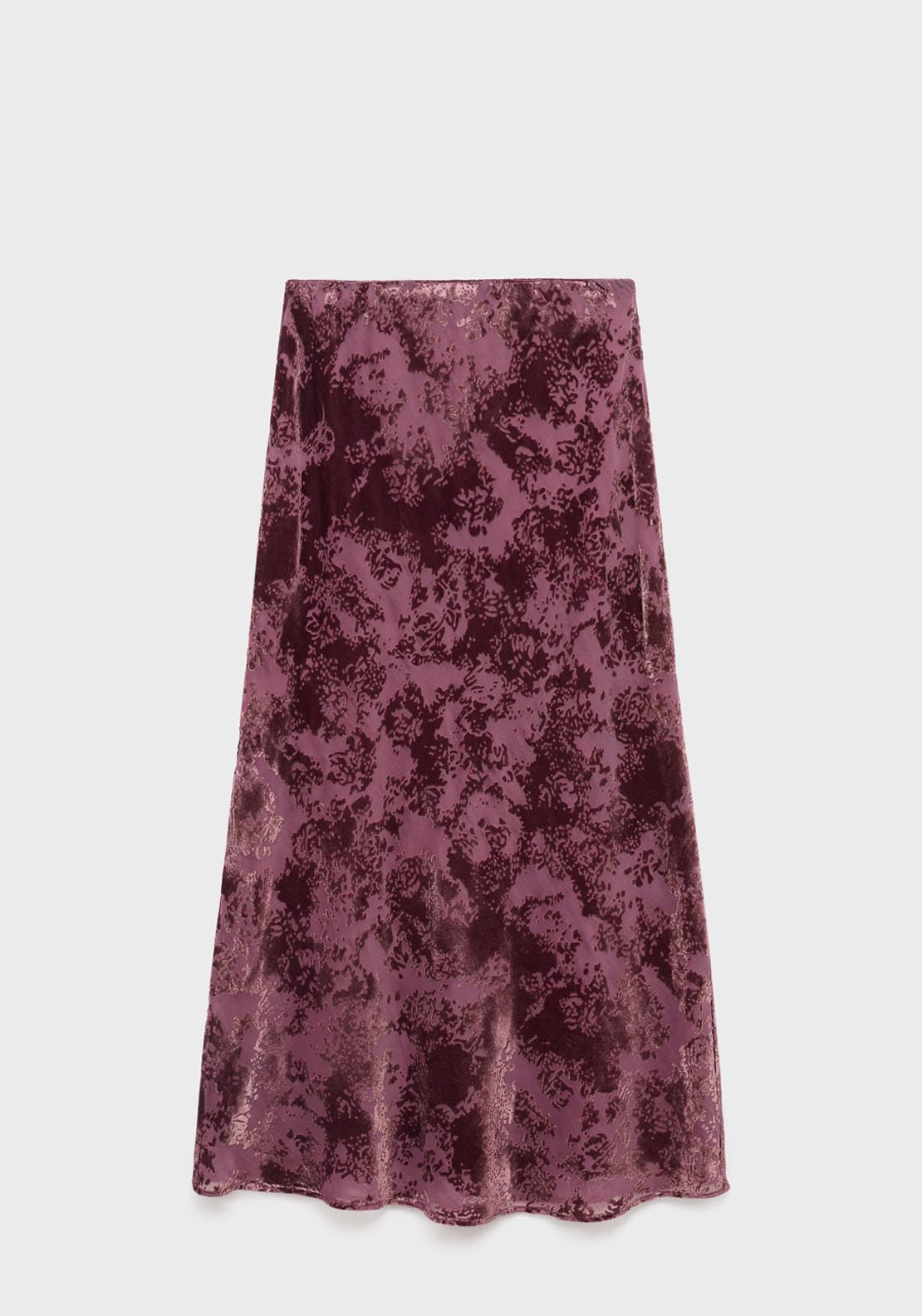 Mango Long Jacquard Skirt - Red 5 Shaws Department Stores