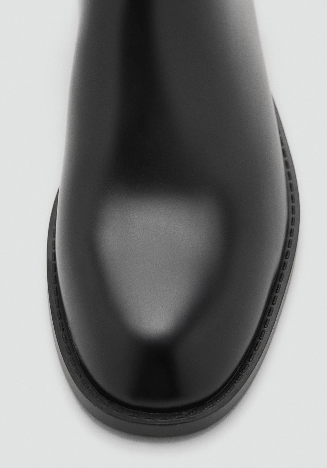 Ankle Boots With Elastic Panel And Buckle - Black