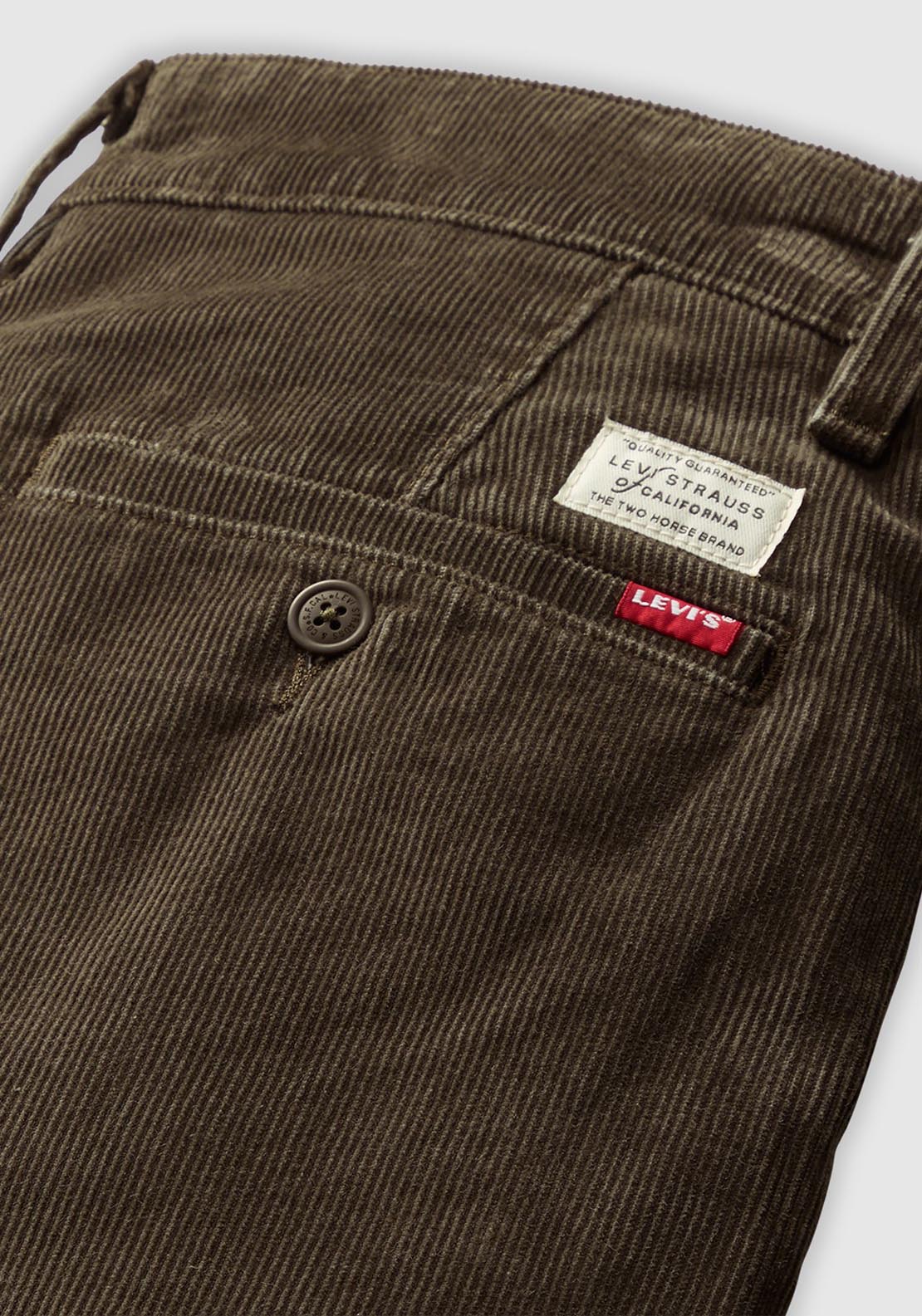 Levis Standard Taper Corduroy Chinos - Black 7 Shaws Department Stores