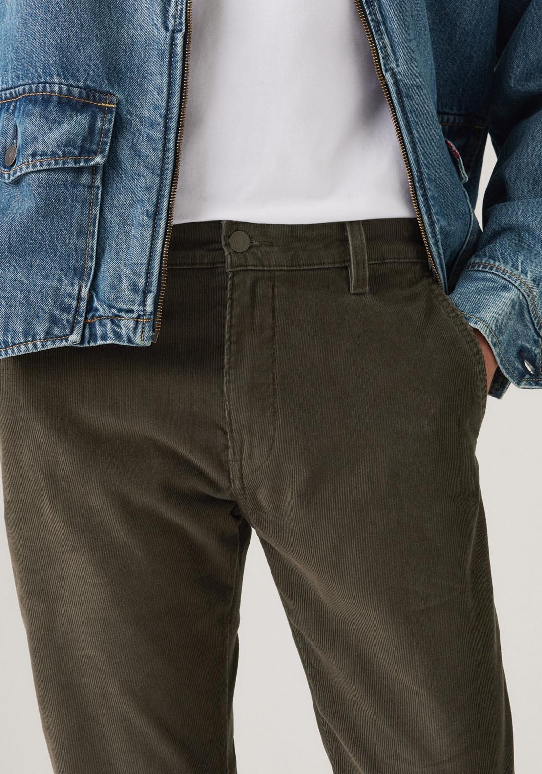 Levis Standard Taper Corduroy Chinos - Black 6 Shaws Department Stores