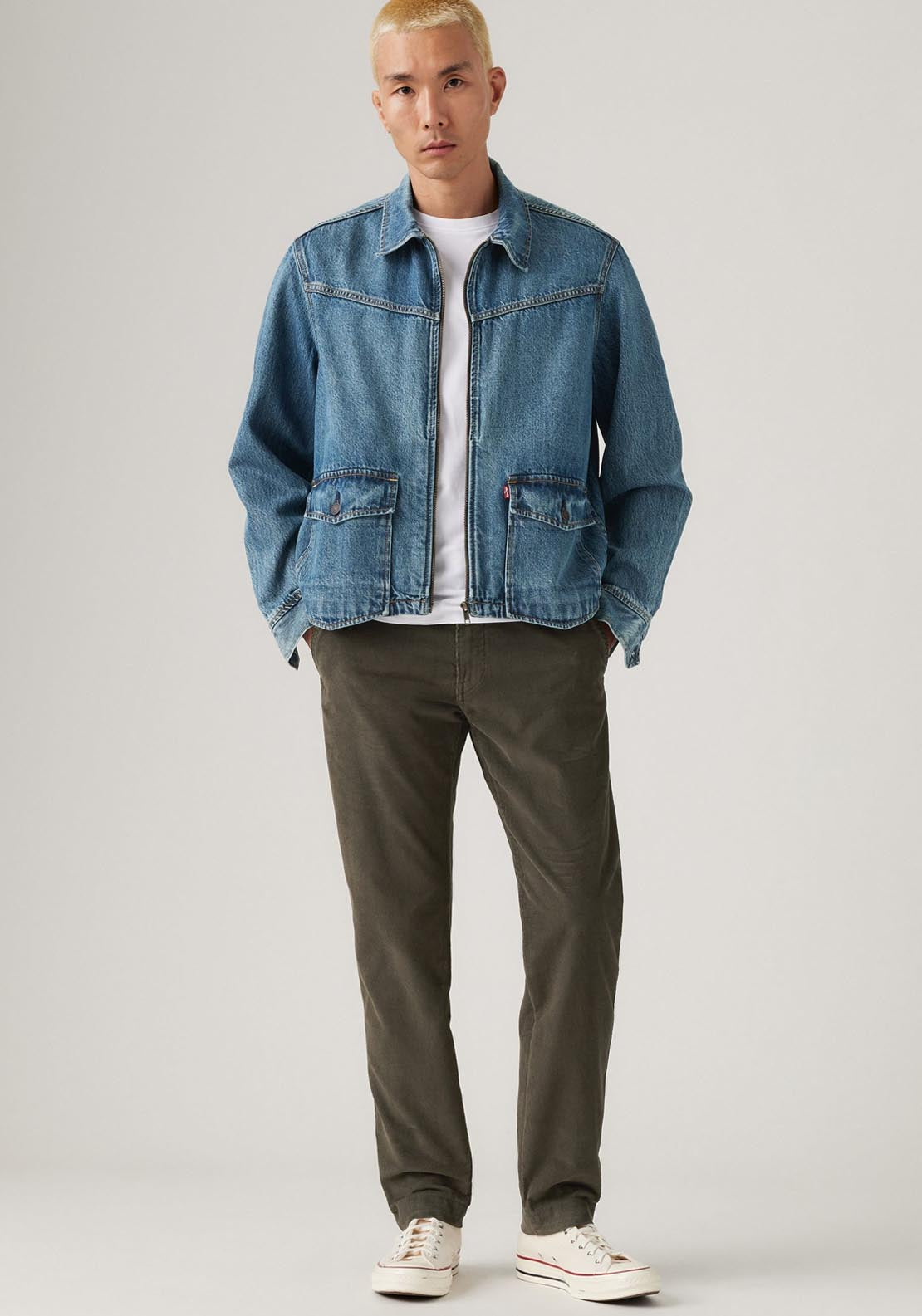 Levis Standard Taper Corduroy Chinos - Black 5 Shaws Department Stores